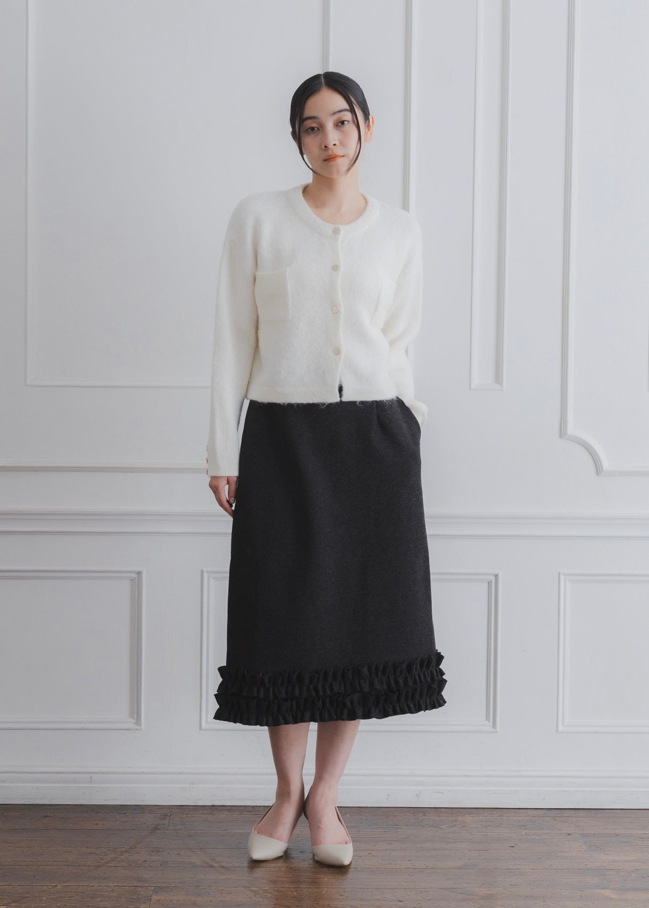 CROPPED SHAGGY CARDIGAN