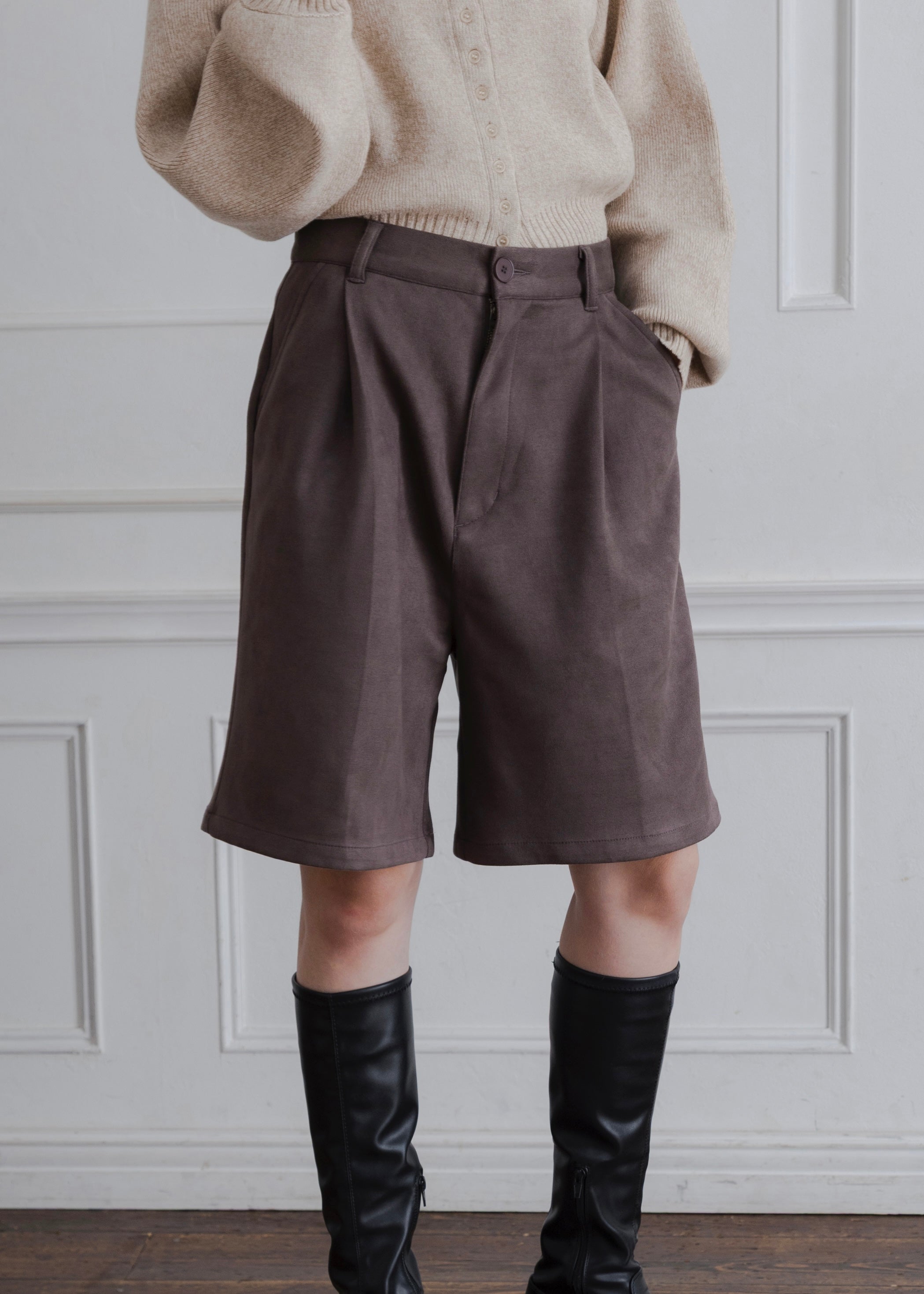 FAUX SUEDE PANTS