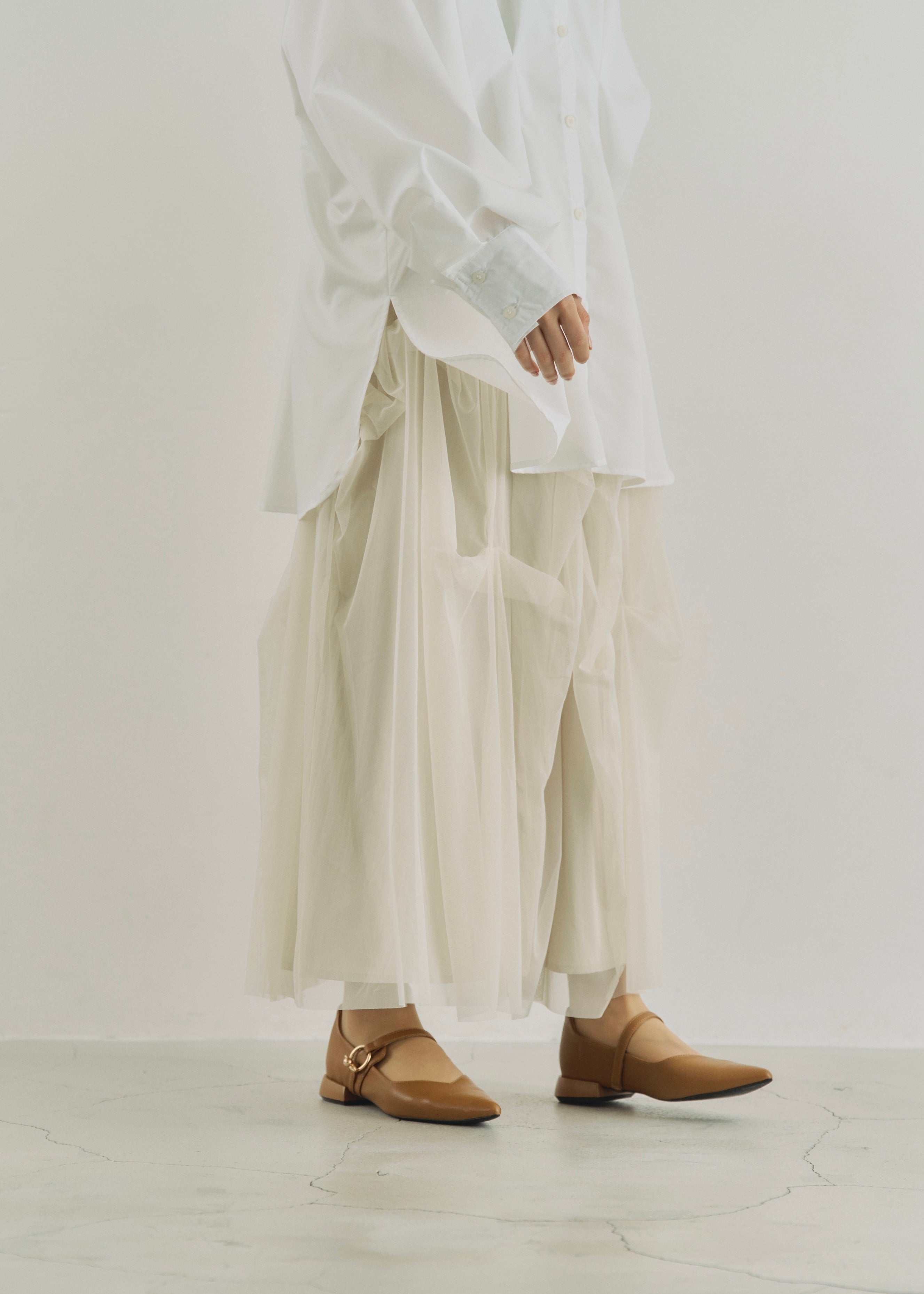 TULLE GATHER SKIRT