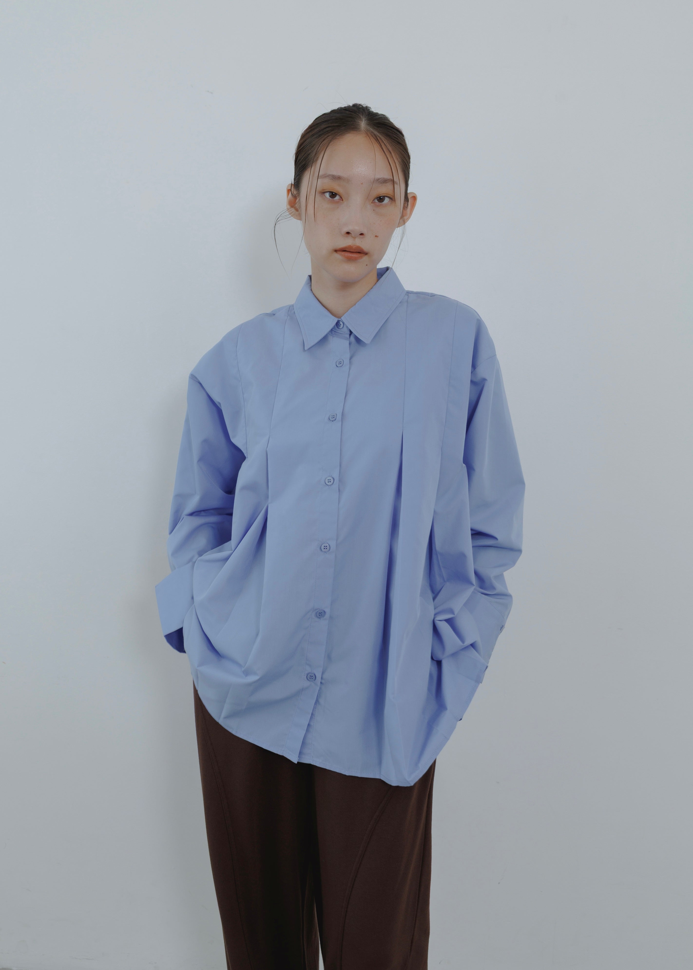 BROAD PLEATS SHIRT