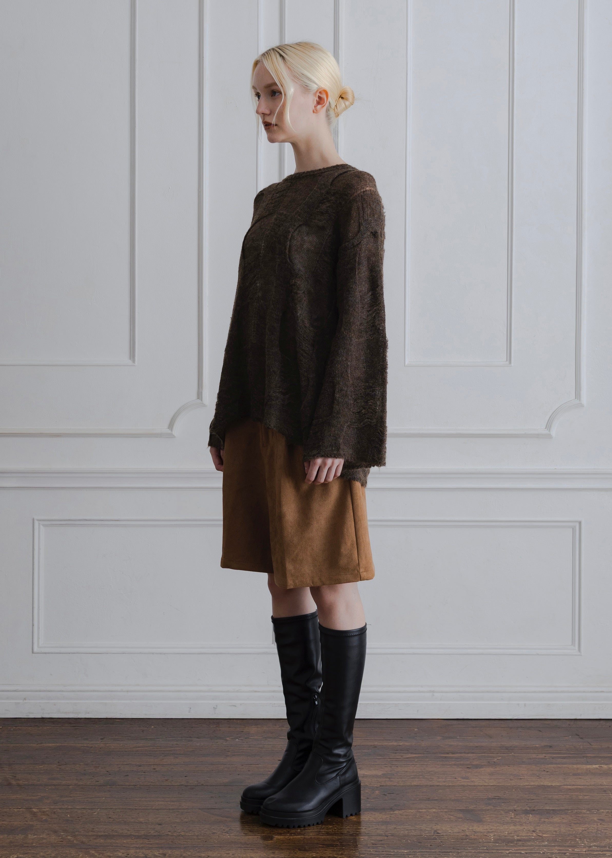 FAUX SUEDE PANTS