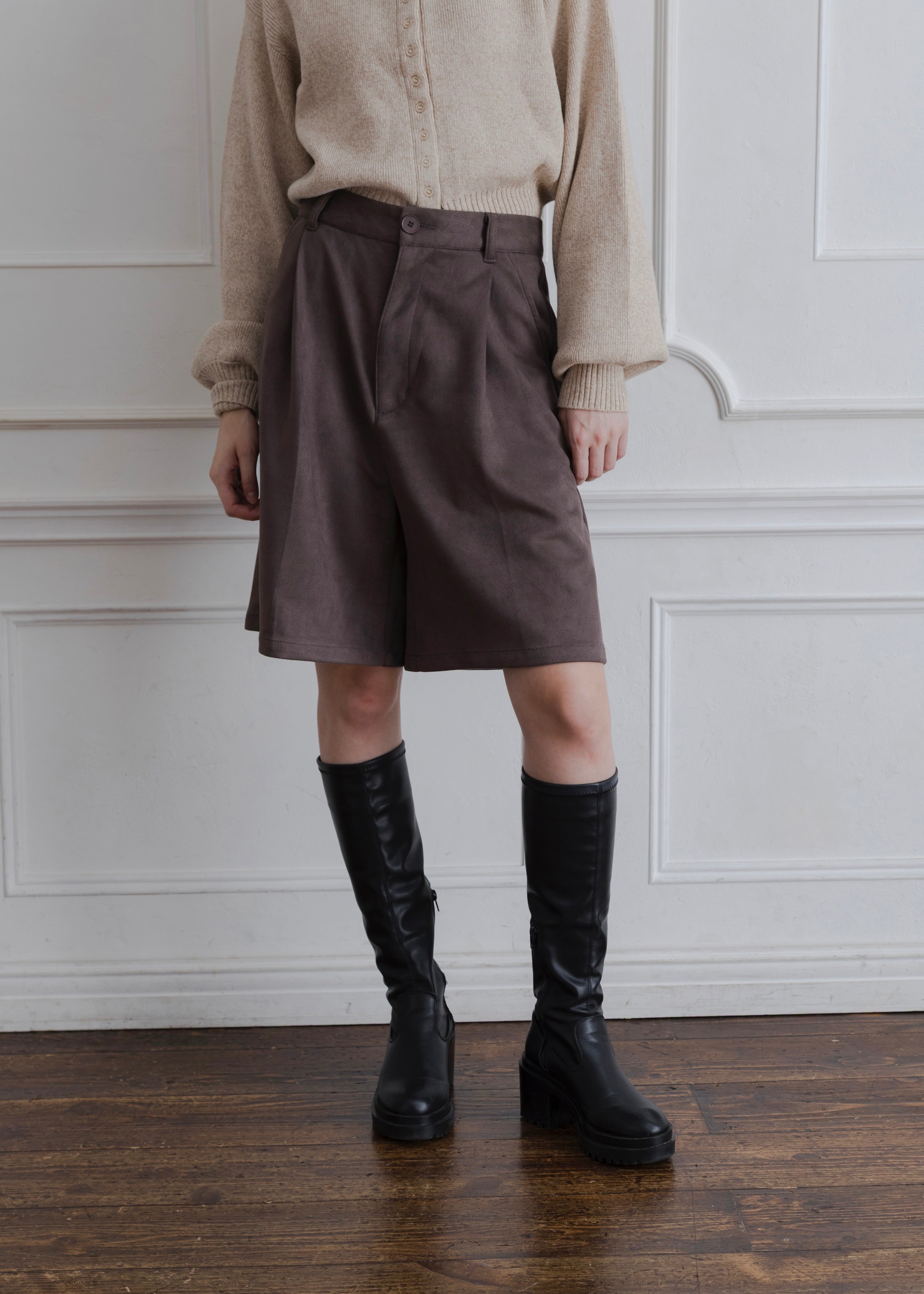 FAUX SUEDE PANTS