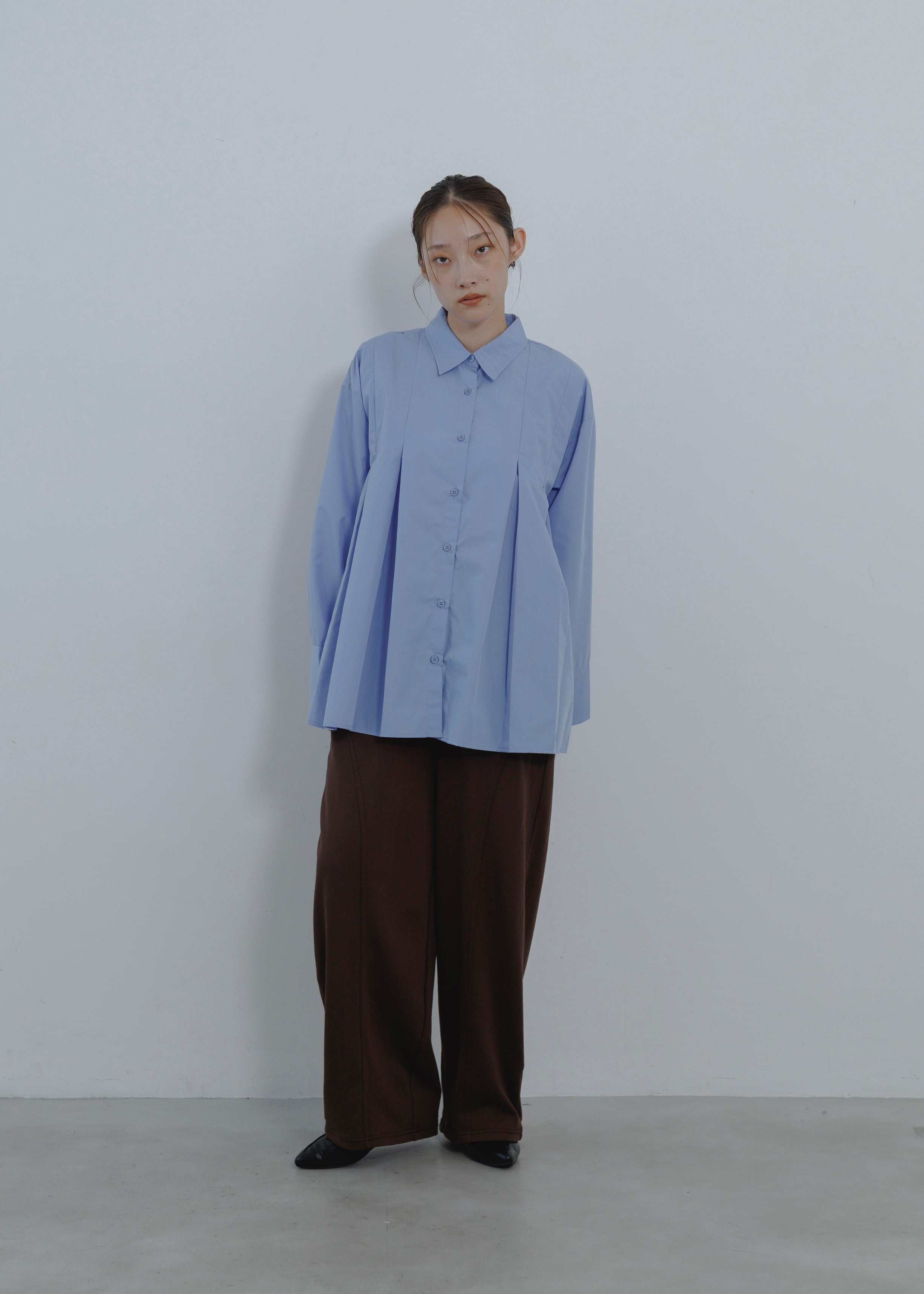 BROAD PLEATS SHIRT