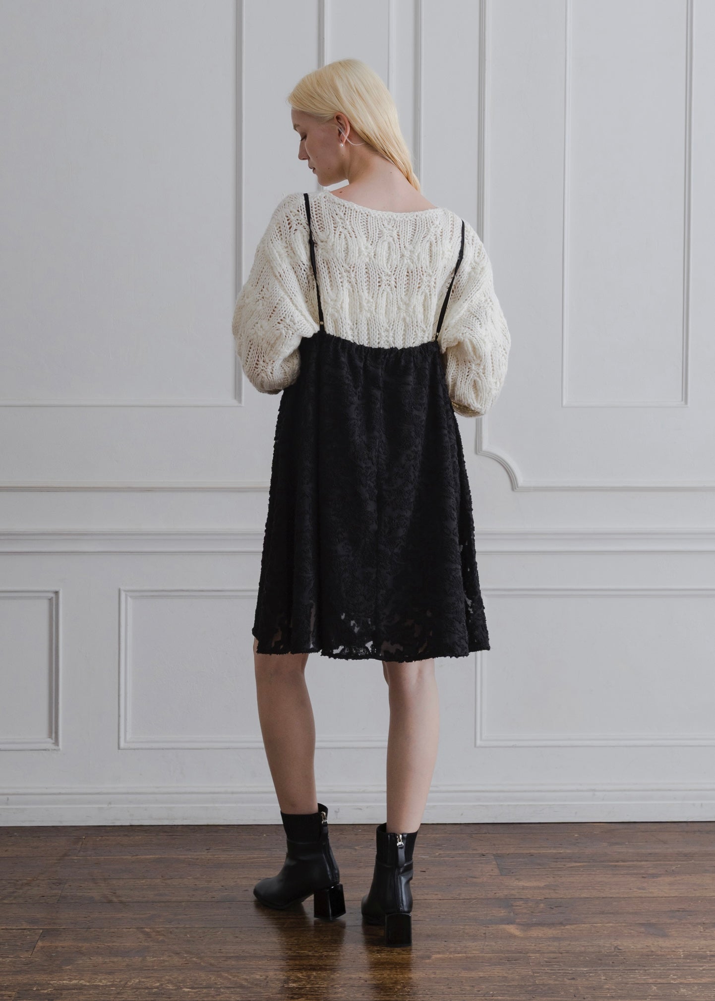 SHEER JACQUARD TUNIC CAMISOLE