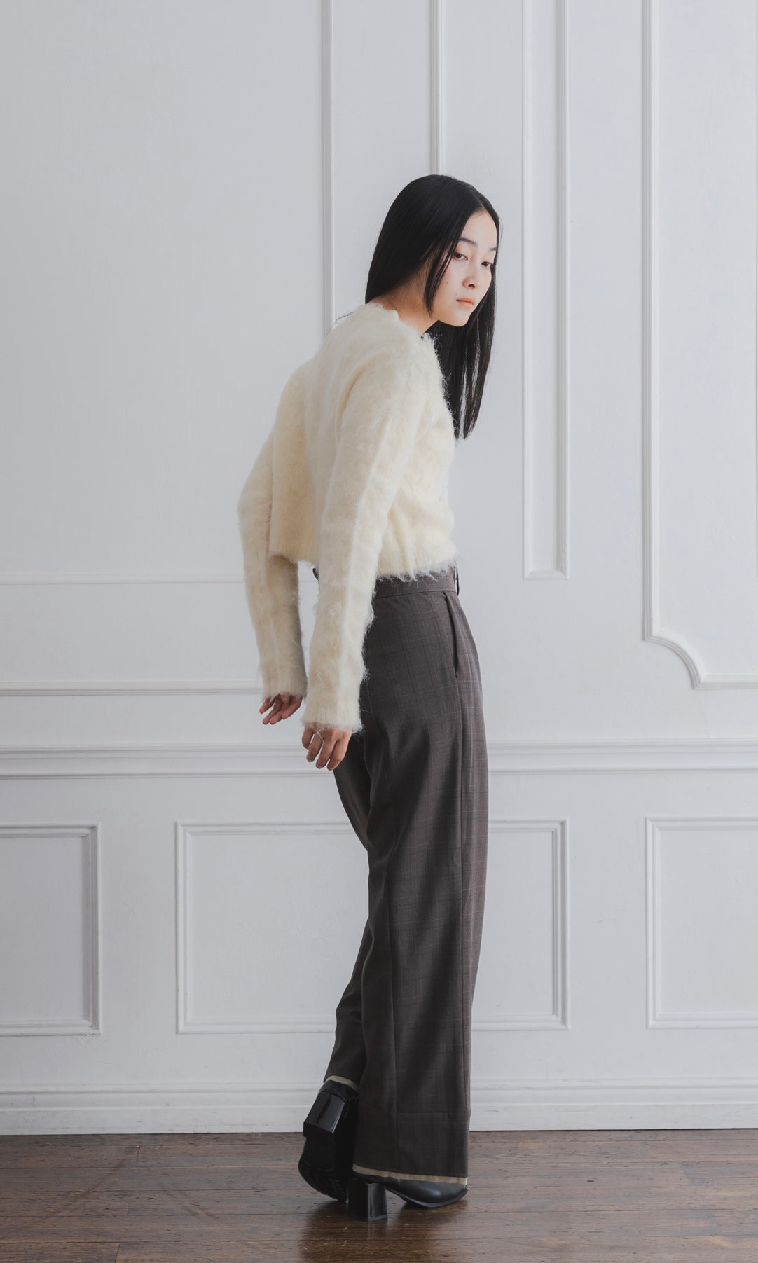 MOHAIR TOUCH CROPPED CARDIGAN