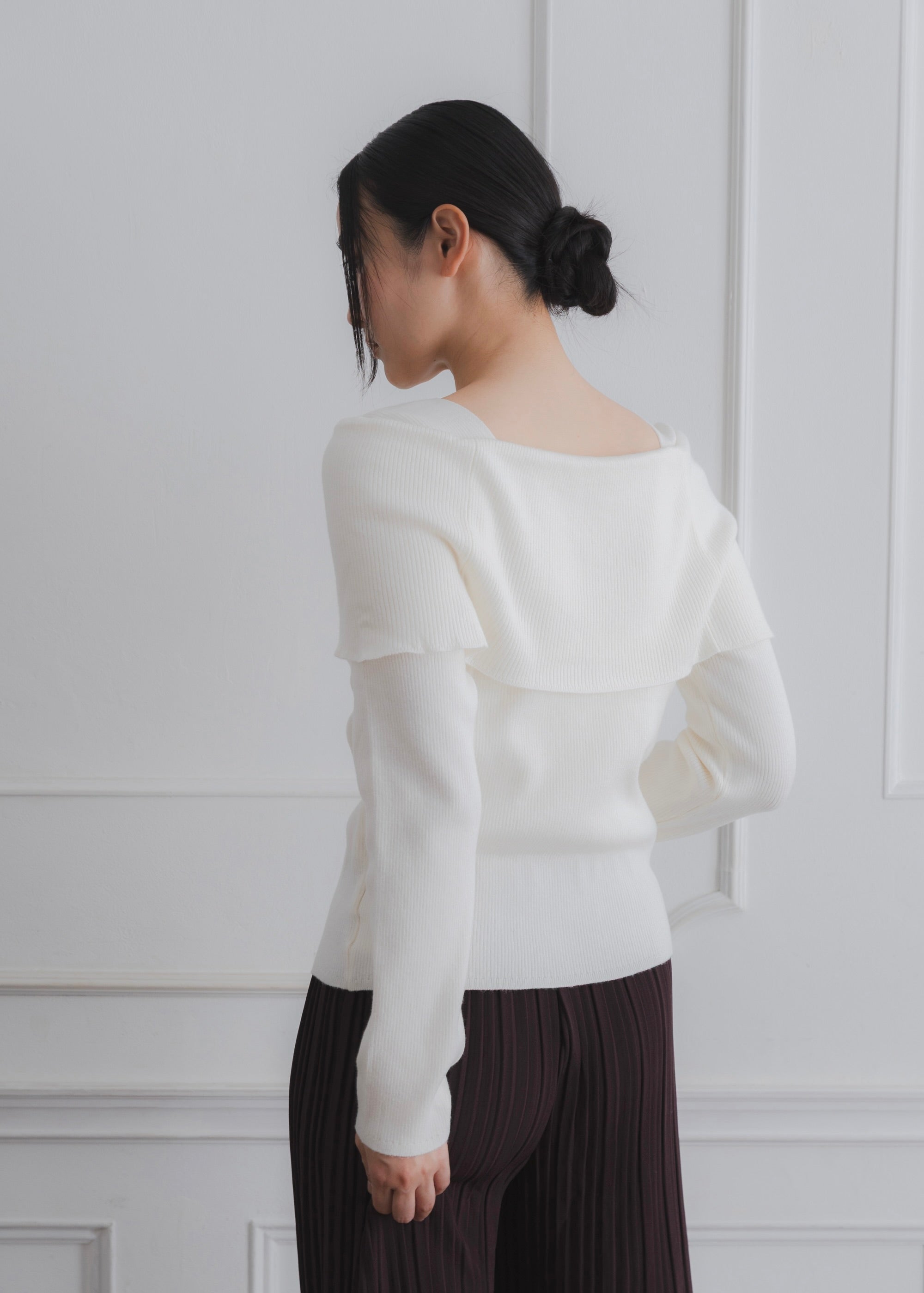 OFF SHOULDER KNIT TOP