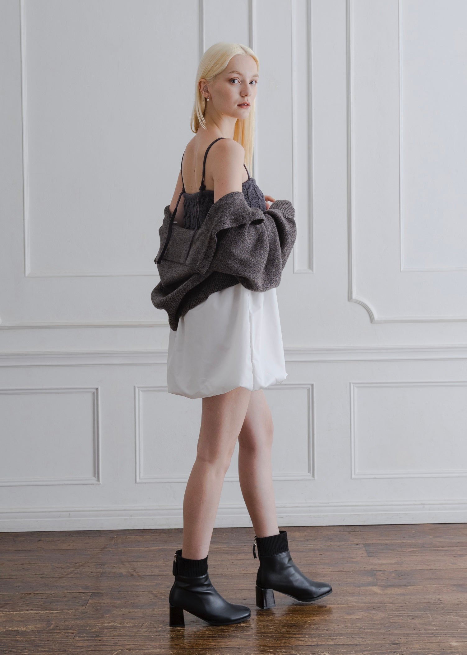 CABLE KNIT BALLOON CAMISOLE