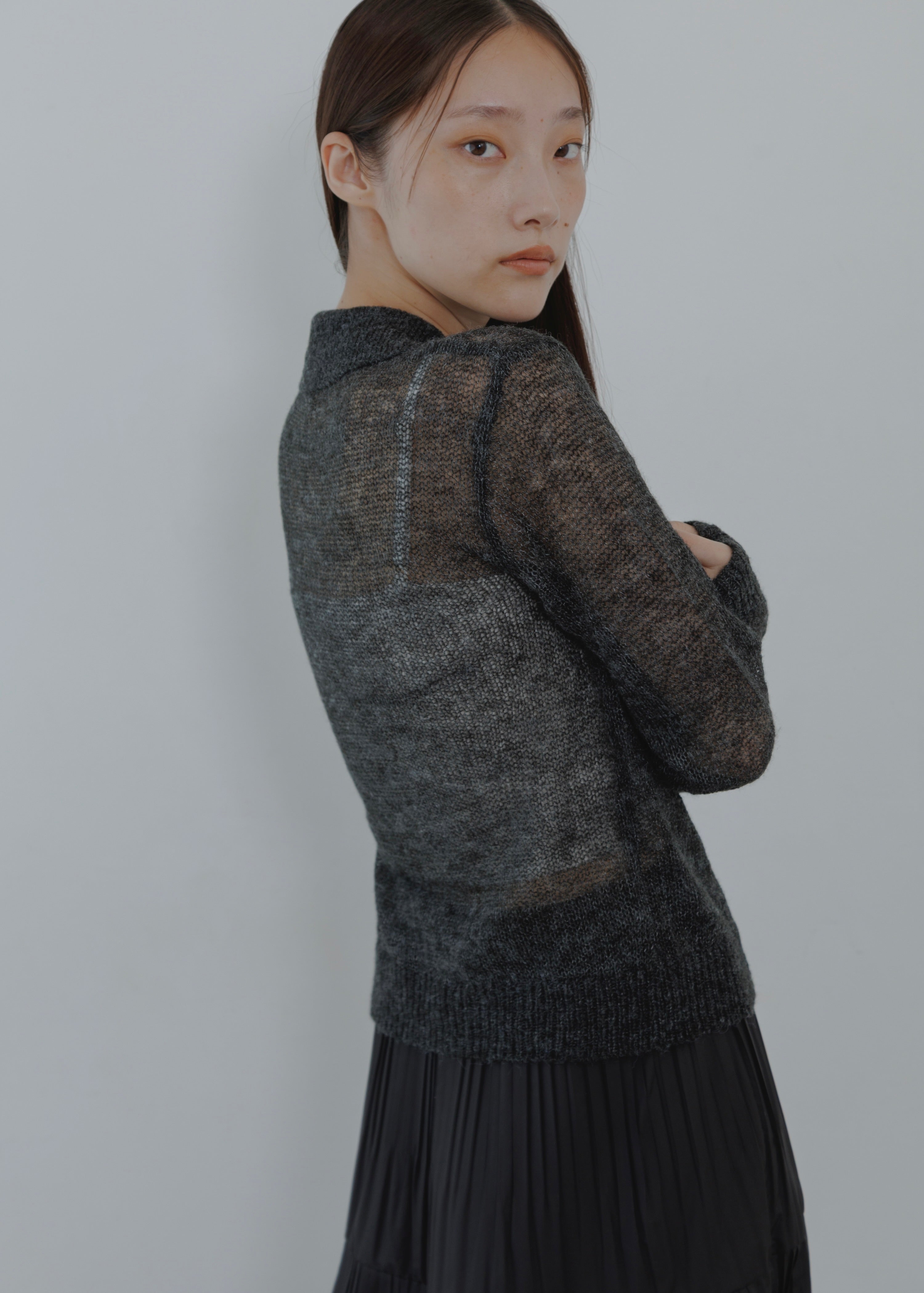 MOHAIR POLO CARDOGAN