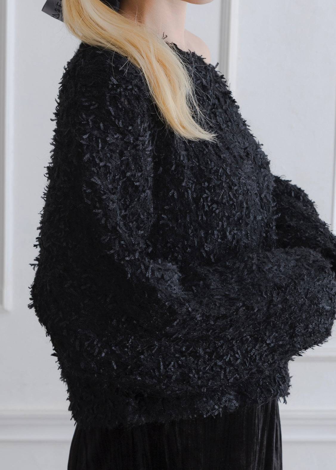SHAGGY KNIT PULLOVER