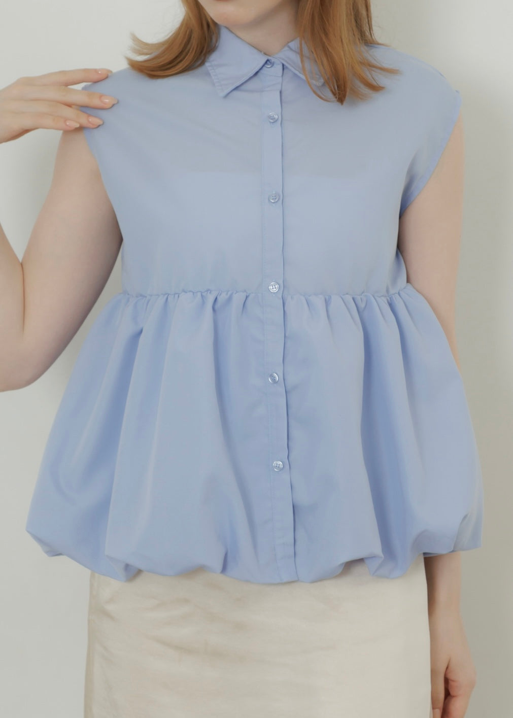 TIERED BALLOON SHIRT