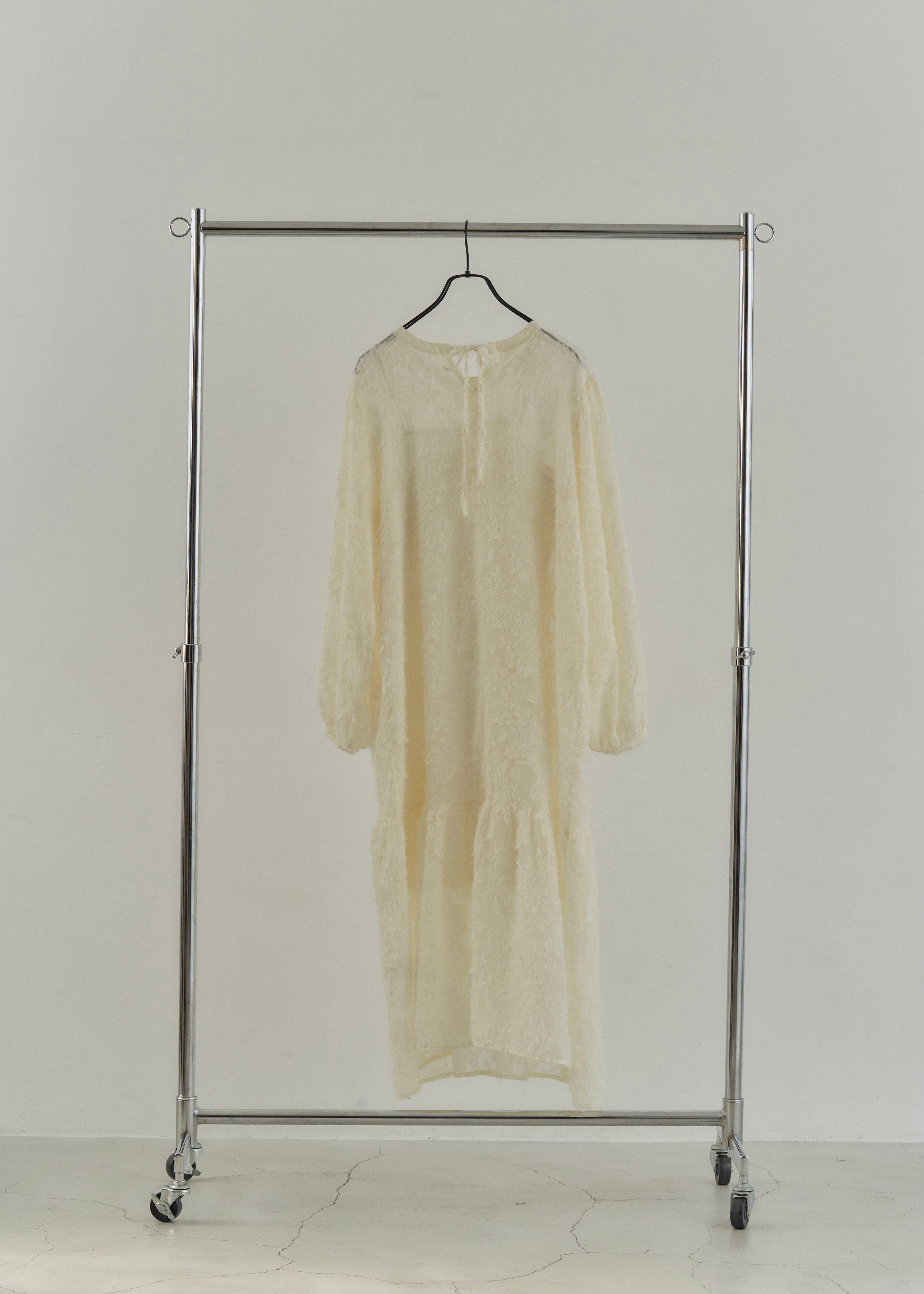 2WAY SHEER JACQUARD DRESS