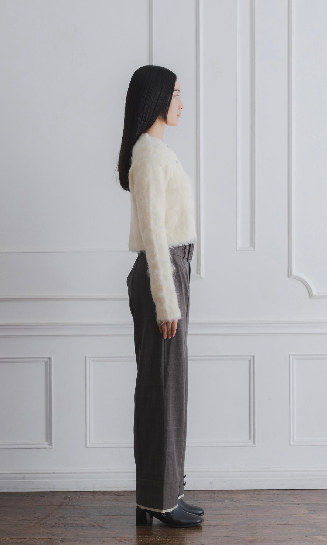 MOHAIR TOUCH CROPPED CARDIGAN
