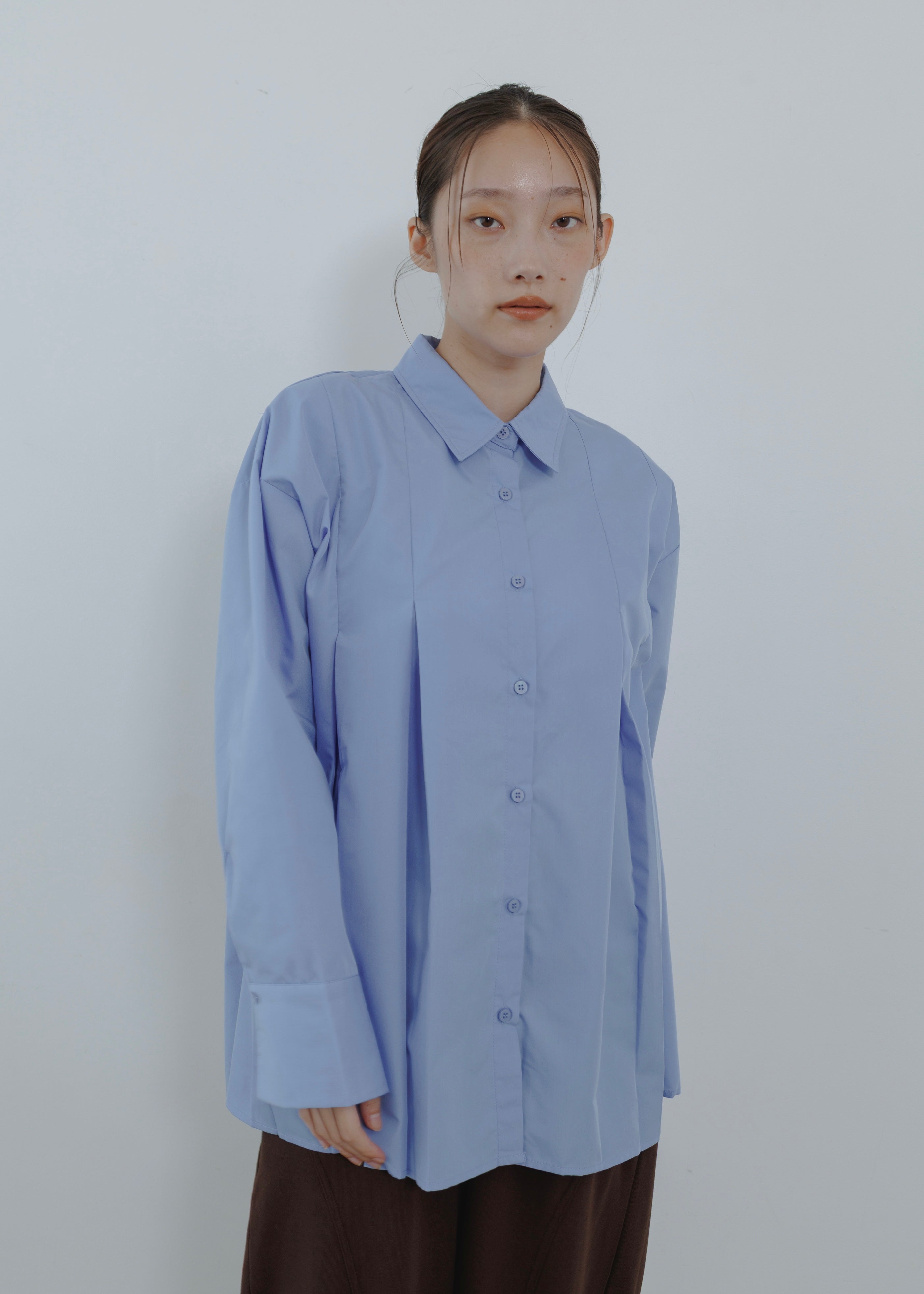 BROAD PLEATS SHIRT