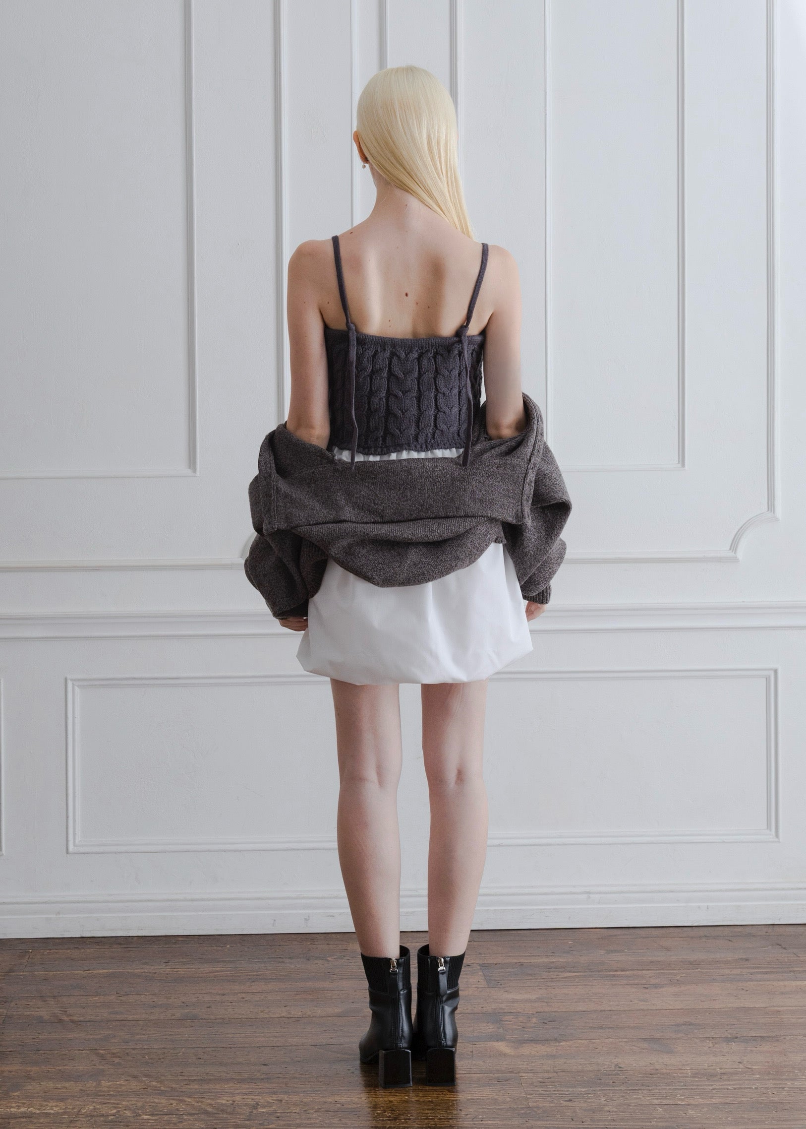 CABLE KNIT BALLOON CAMISOLE