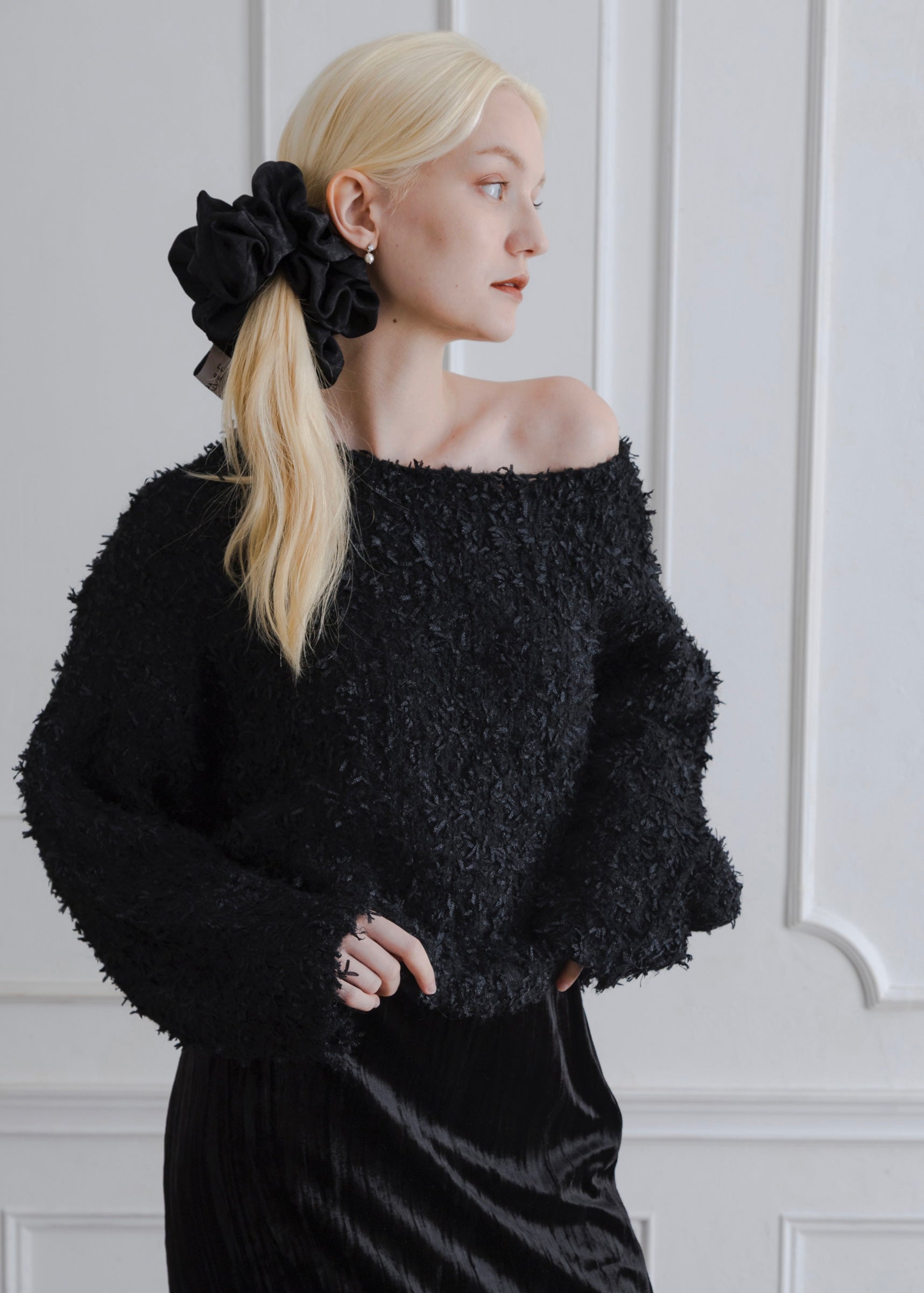 SHAGGY KNIT PULLOVER