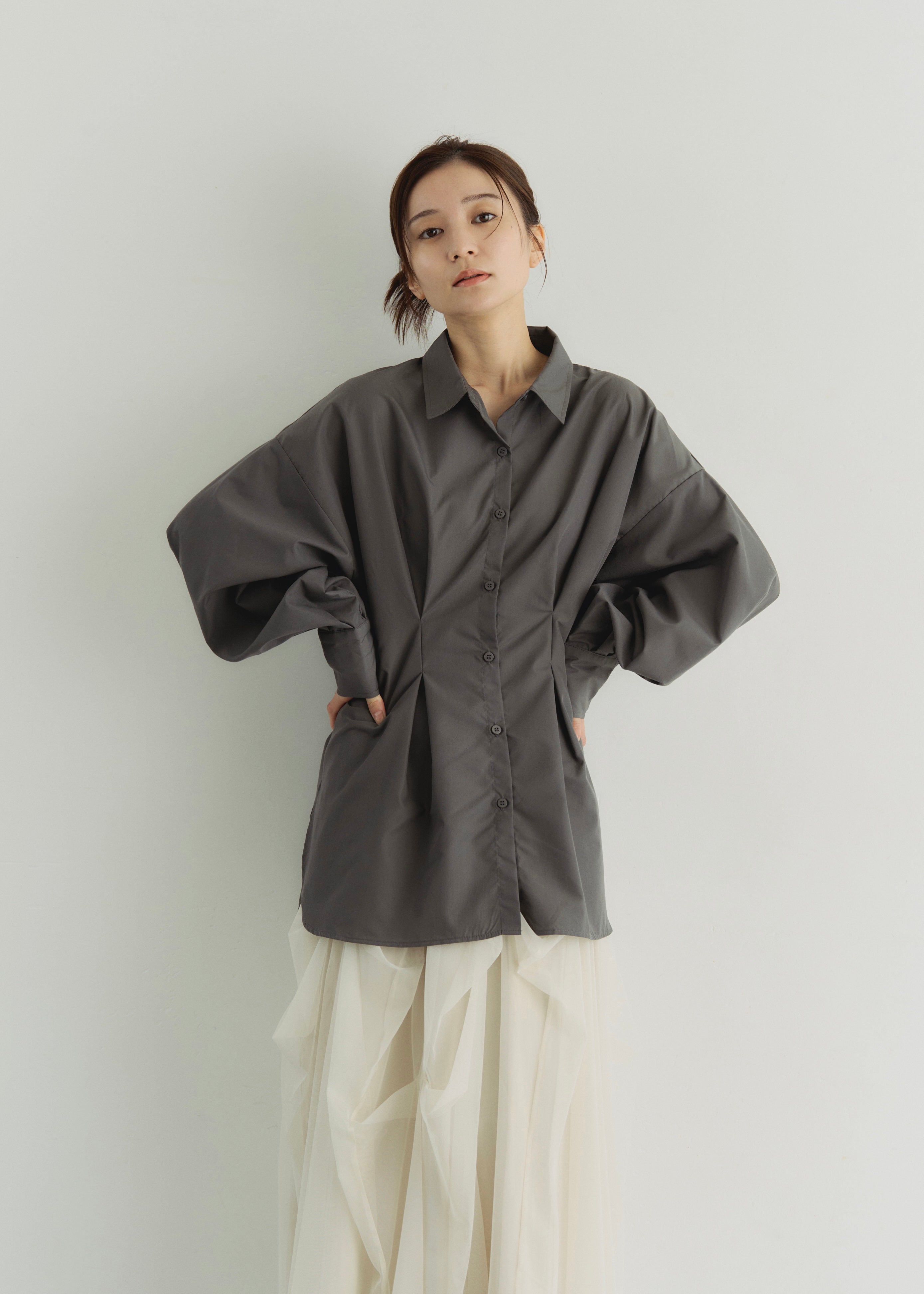 TULLE GATHER SKIRT
