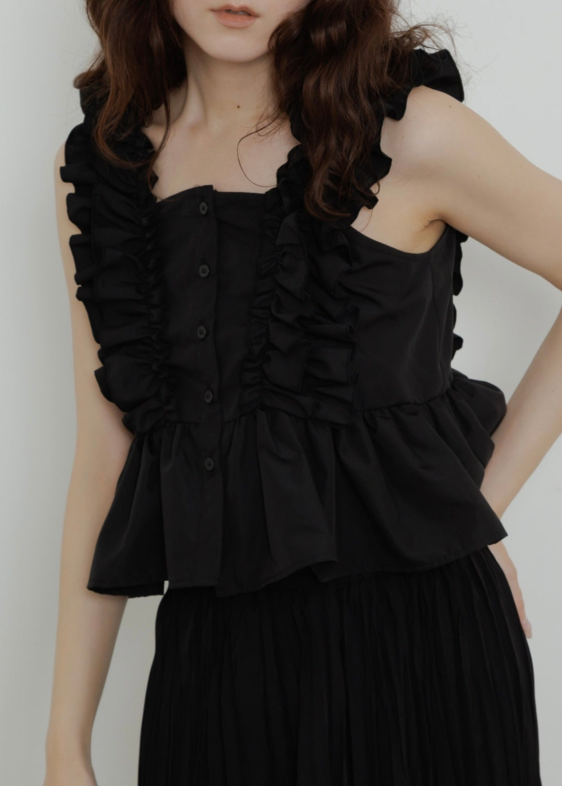 2WAY FRILL BLOUSE