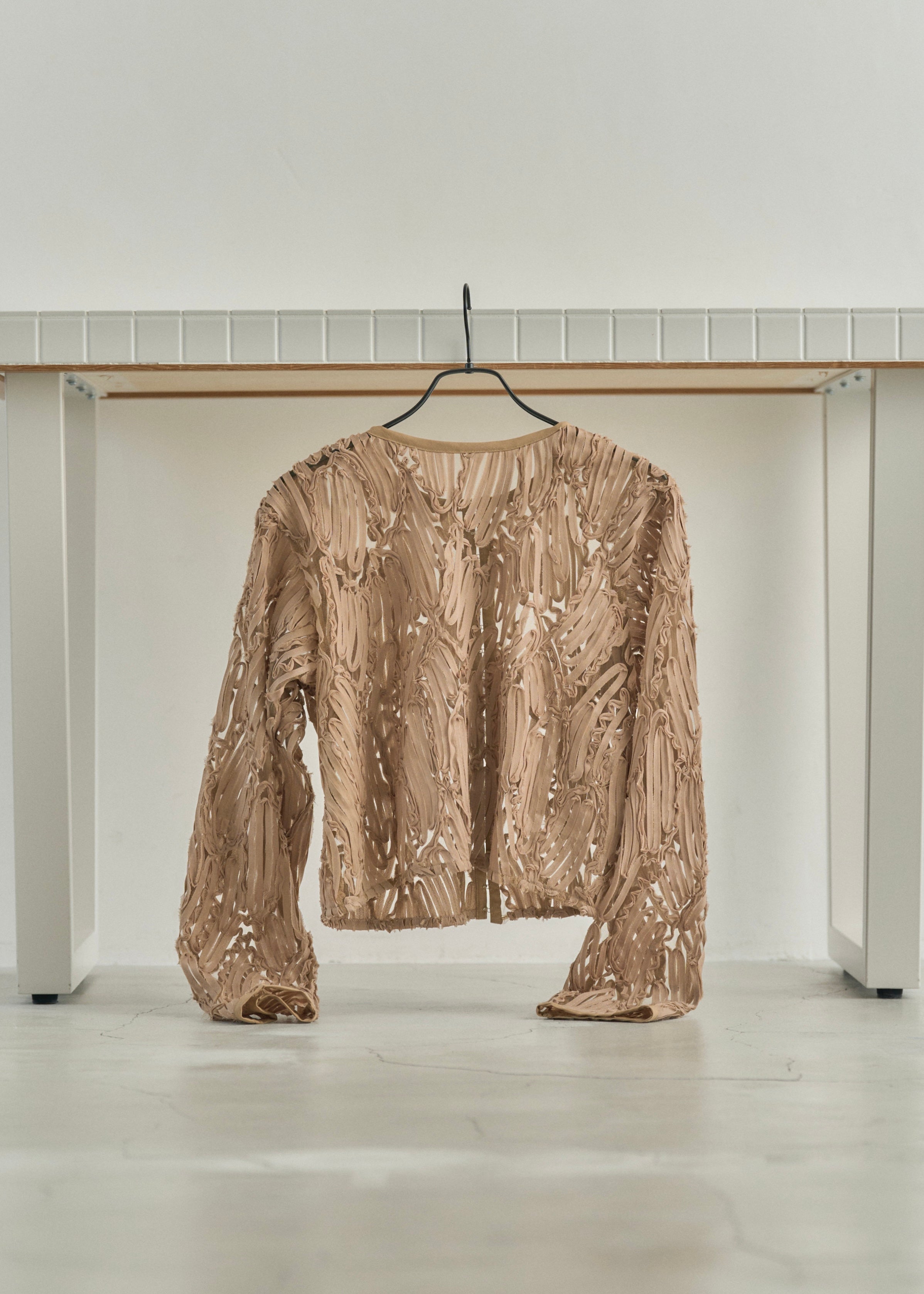 EMBROIDRED TULLE CARDIGAN