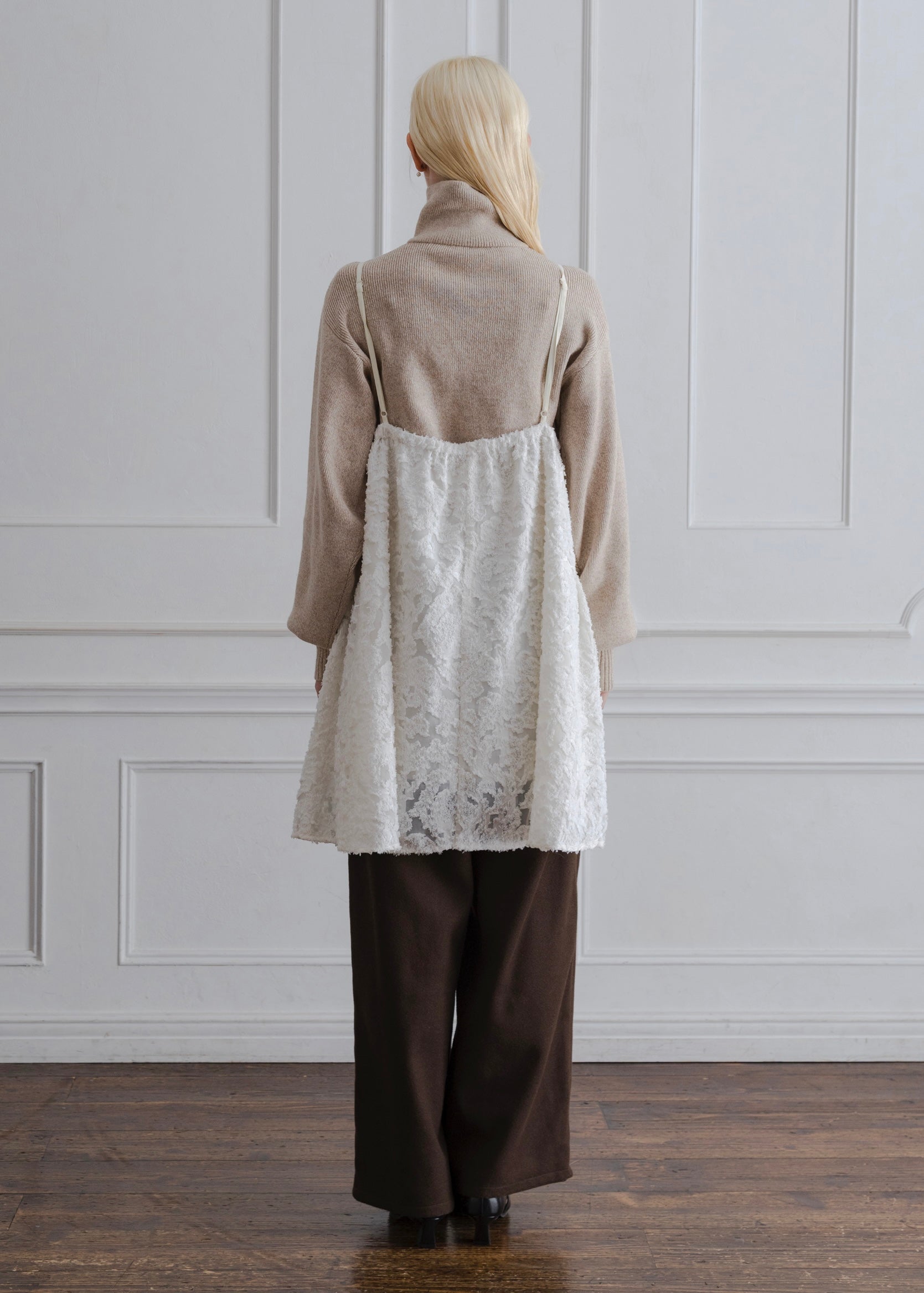 SHEER JACQUARD TUNIC CAMISOLE