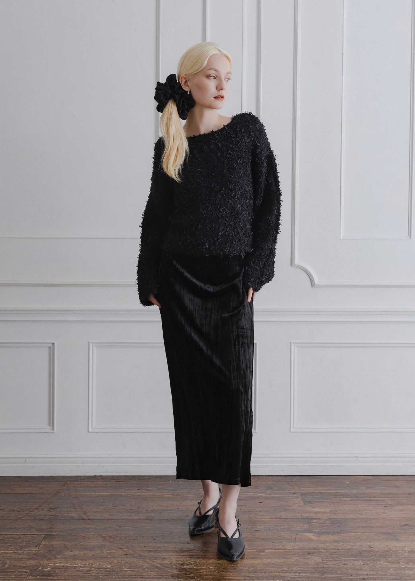 SHAGGY KNIT PULLOVER