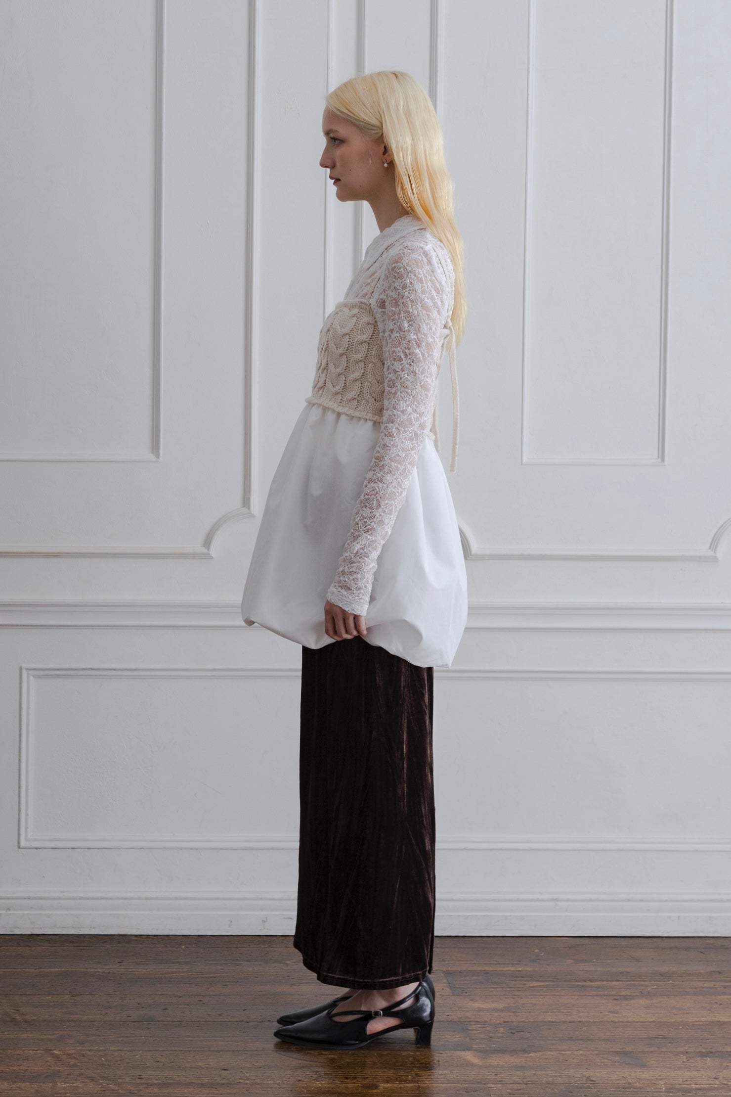 CABLE KNIT BALLOON CAMISOLE