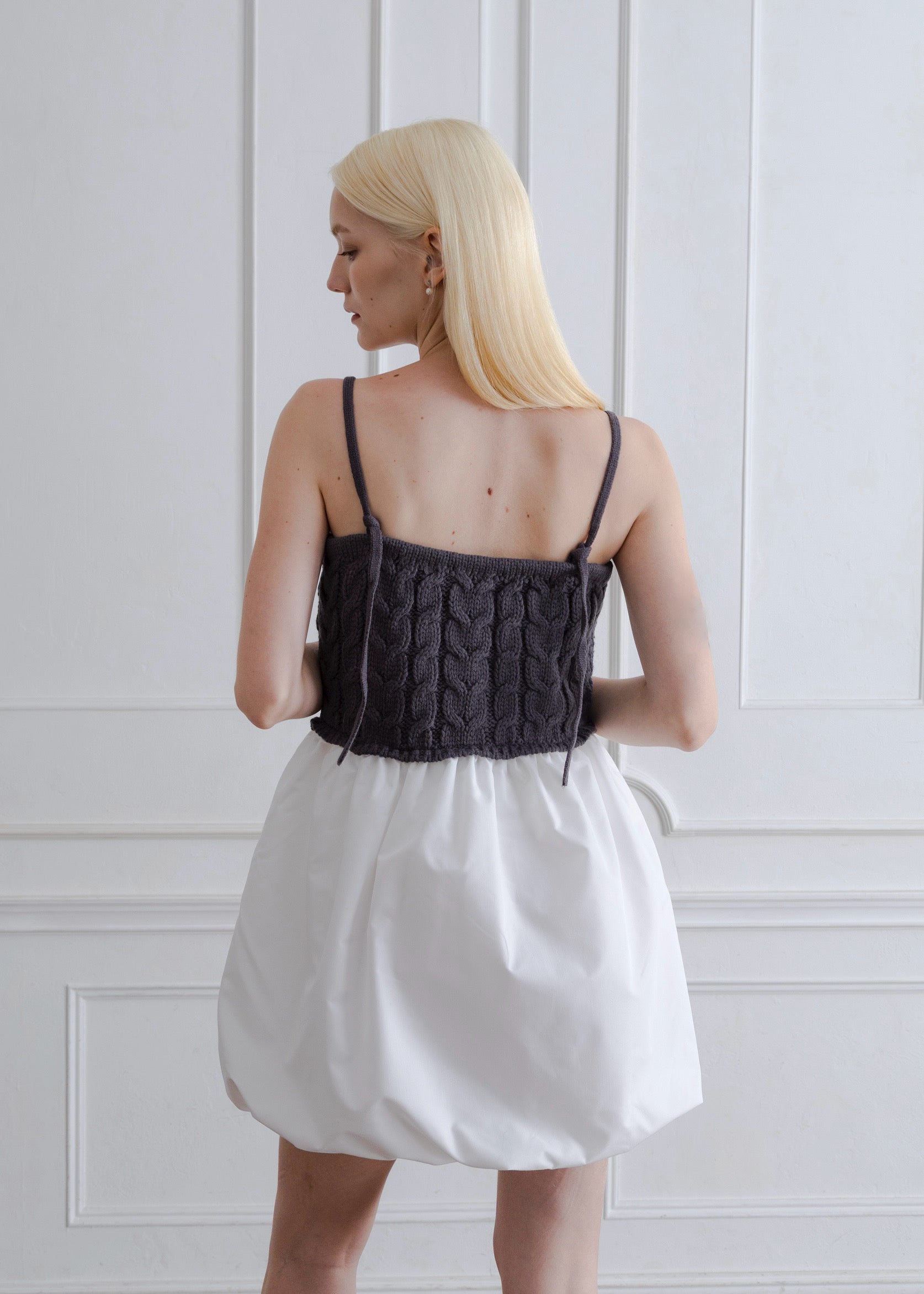 CABLE KNIT BALLOON CAMISOLE