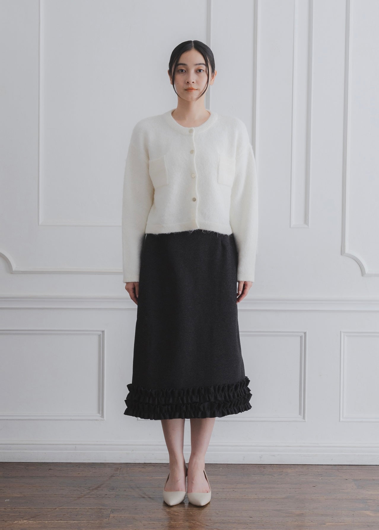 CROPPED SHAGGY CARDIGAN