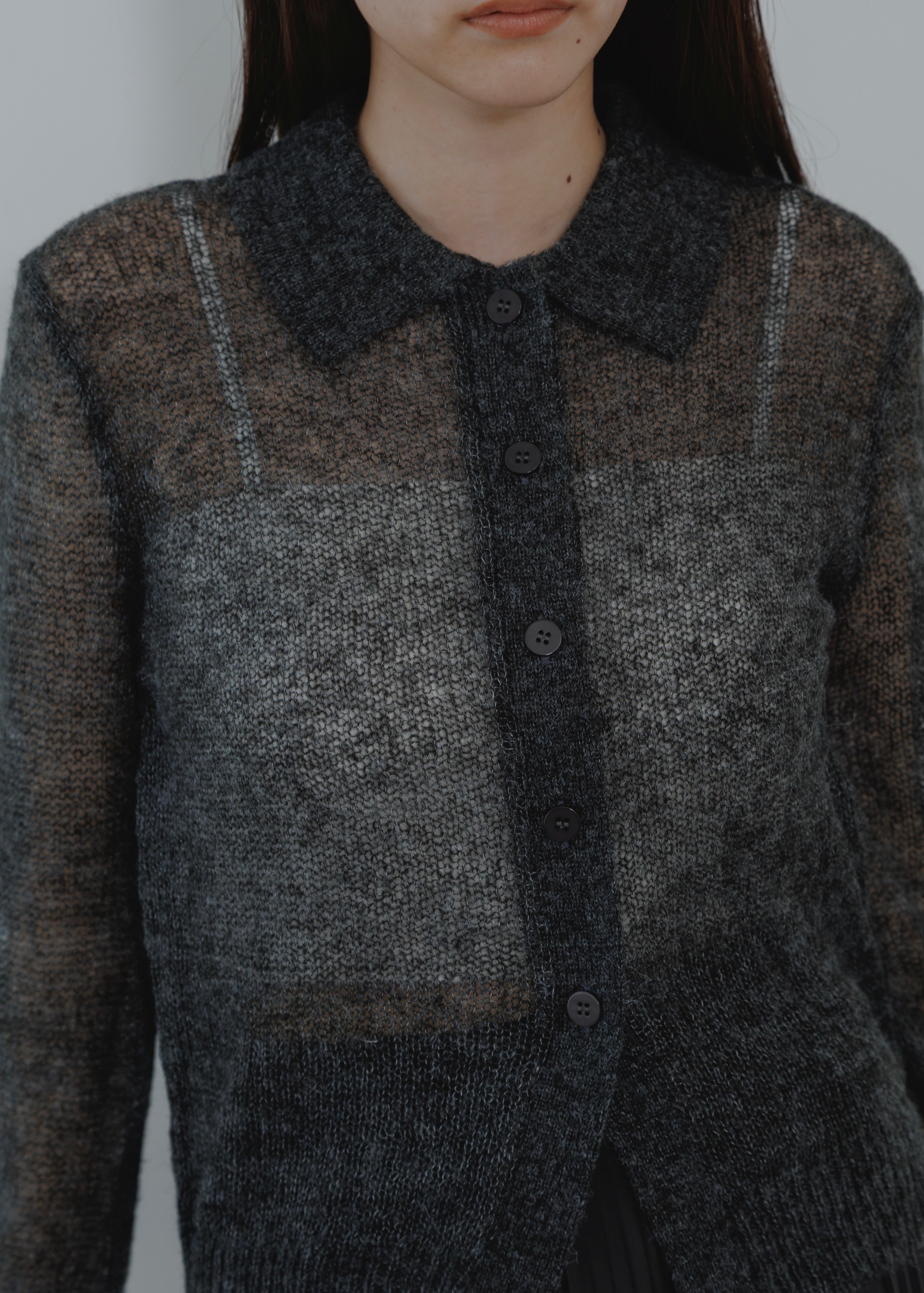 MOHAIR POLO CARDOGAN