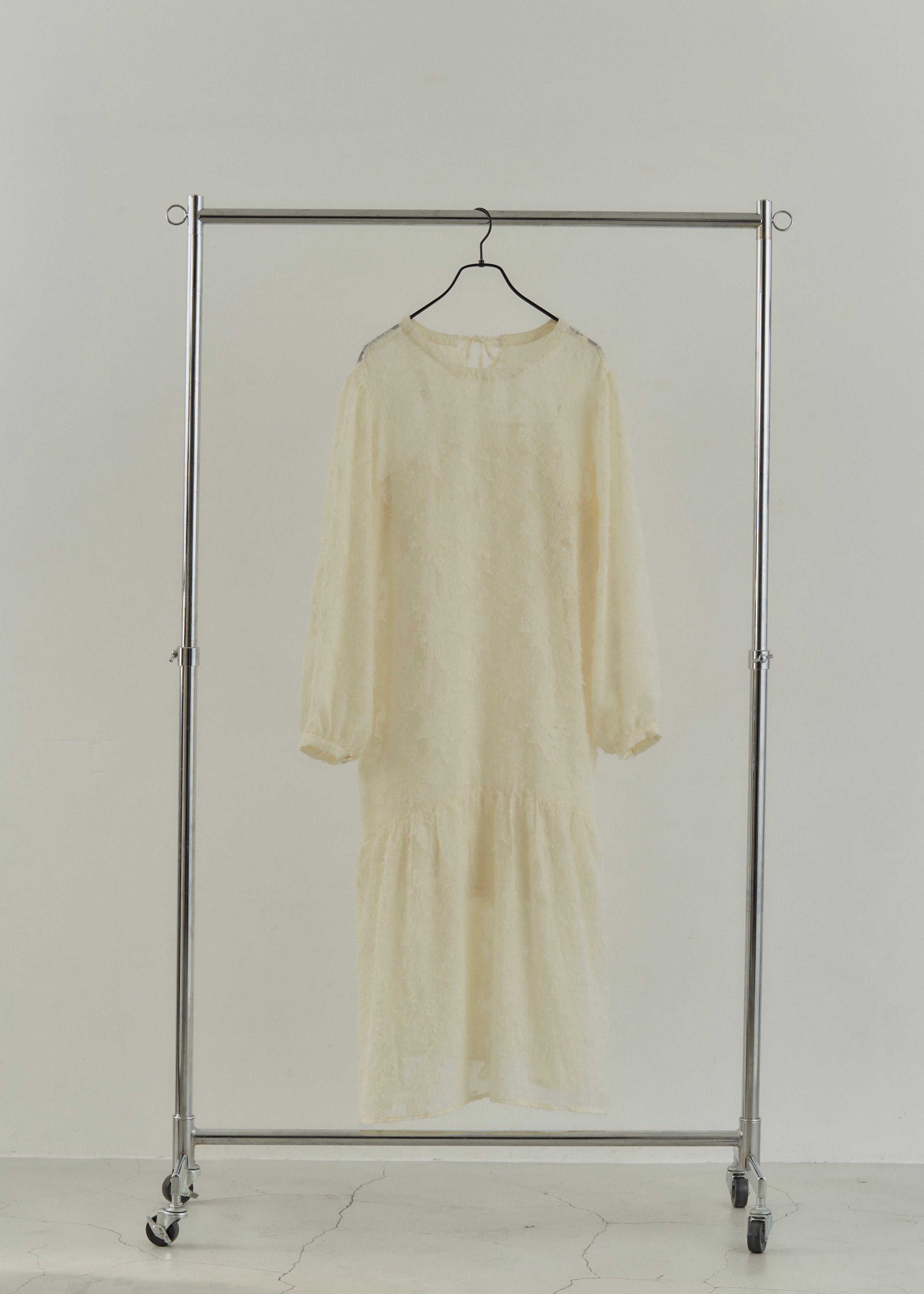 2WAY SHEER JACQUARD DRESS