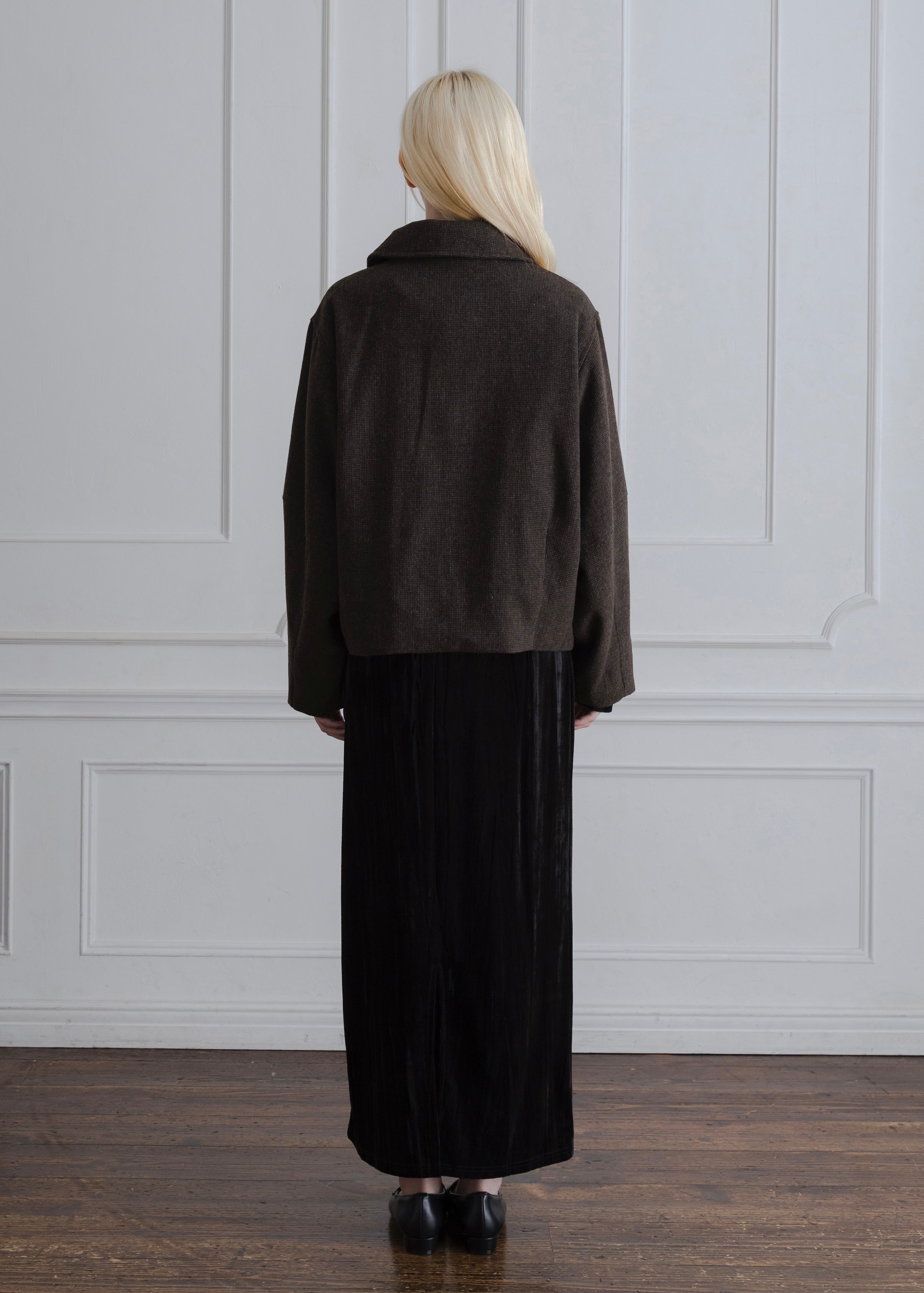COCOON CHECK JACKET