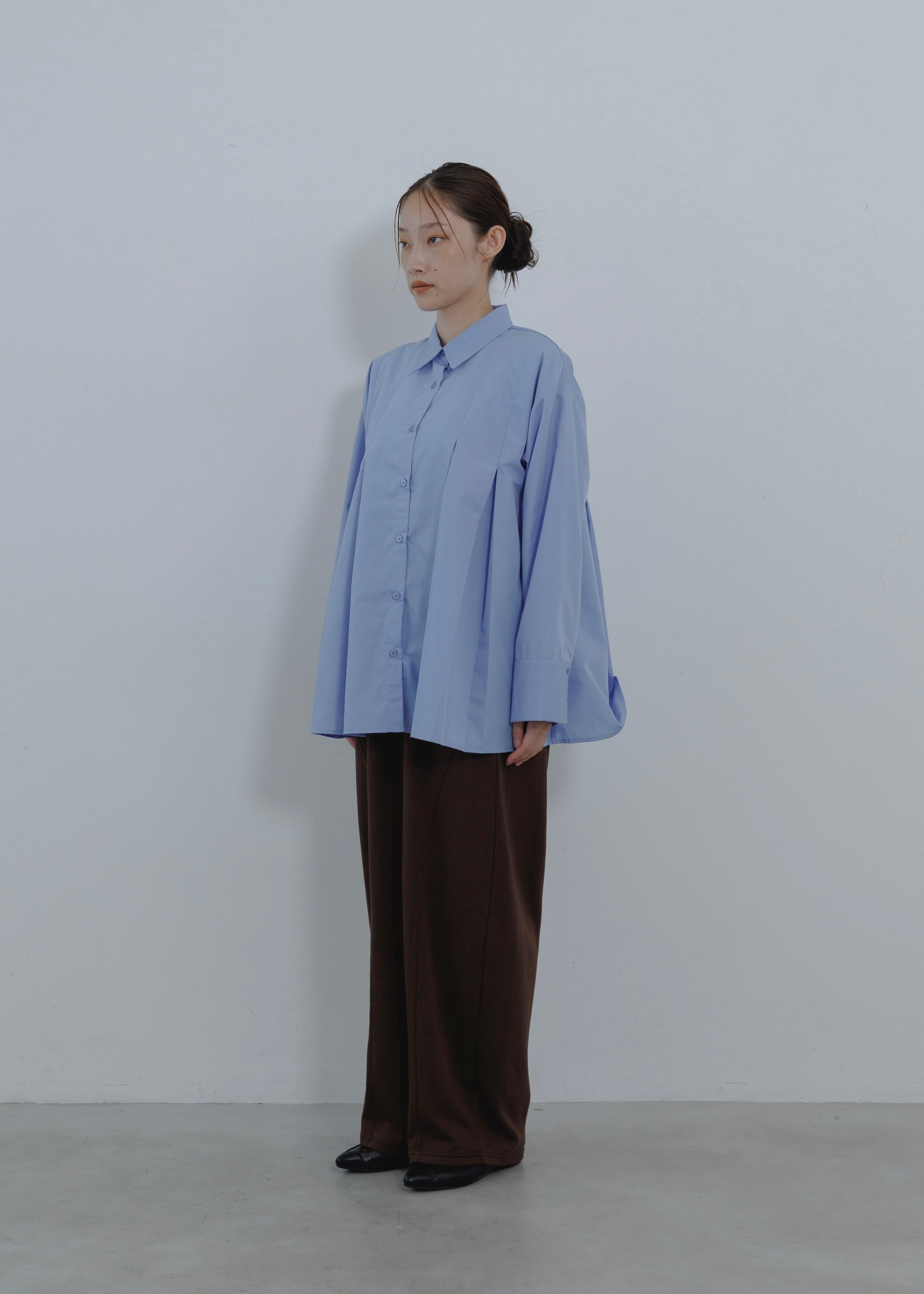 BROAD PLEATS SHIRT