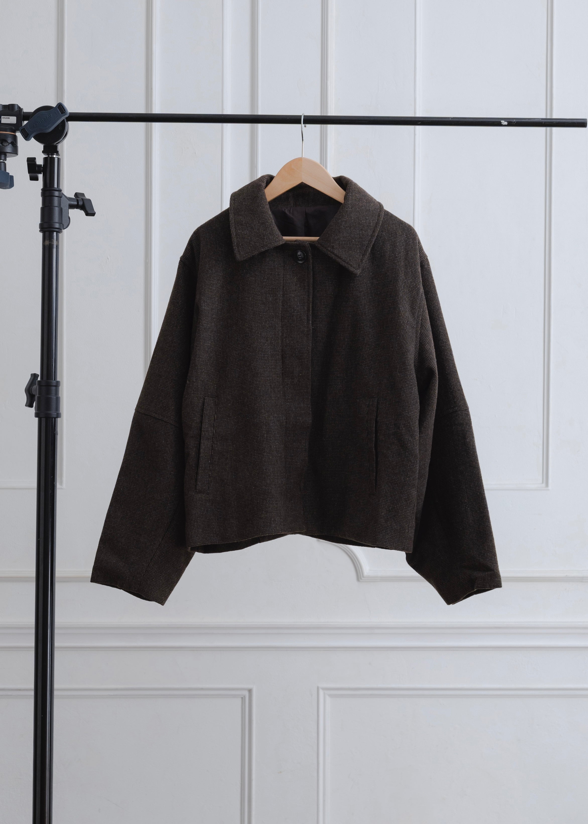 COCOON CHECK JACKET