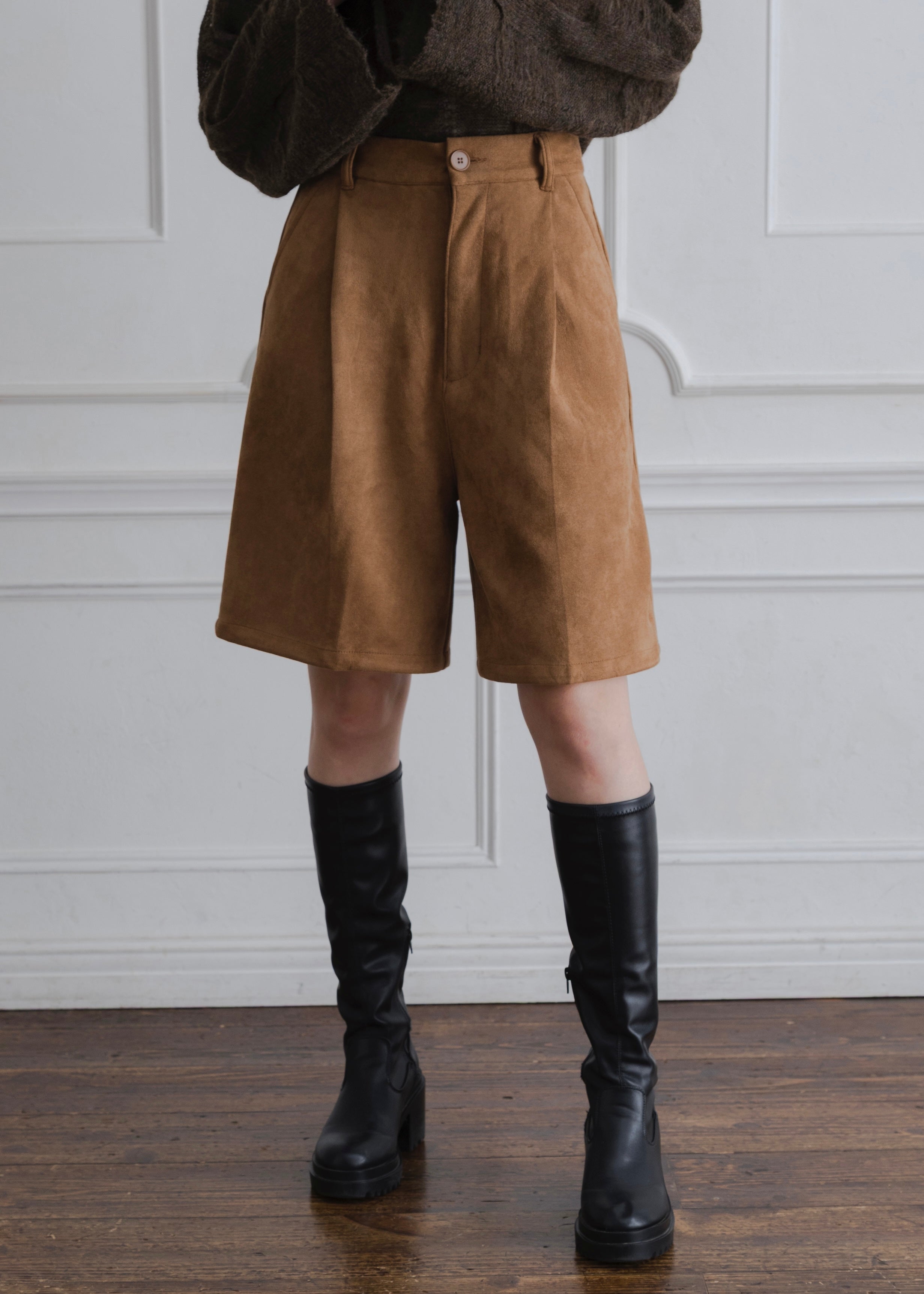 FAUX SUEDE PANTS