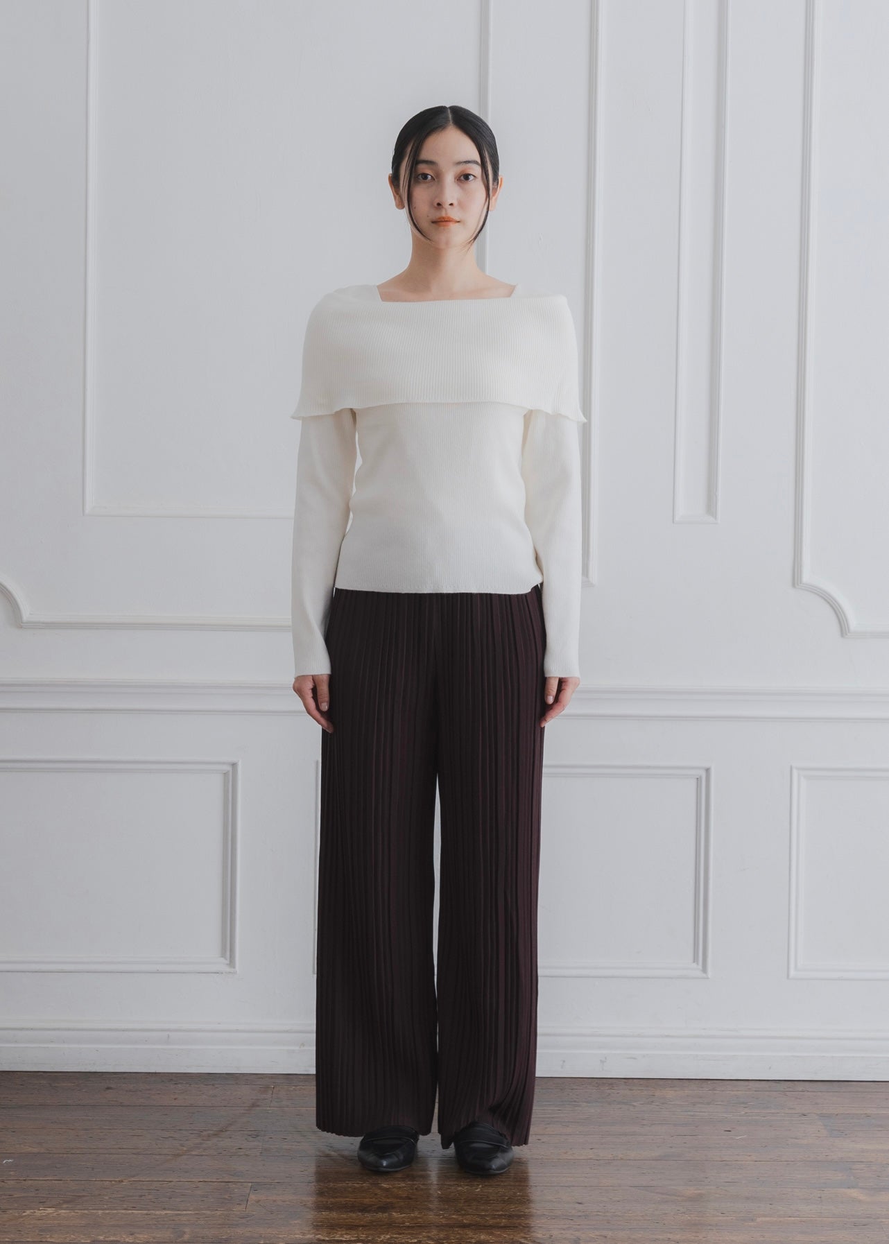 OFF SHOULDER KNIT TOP