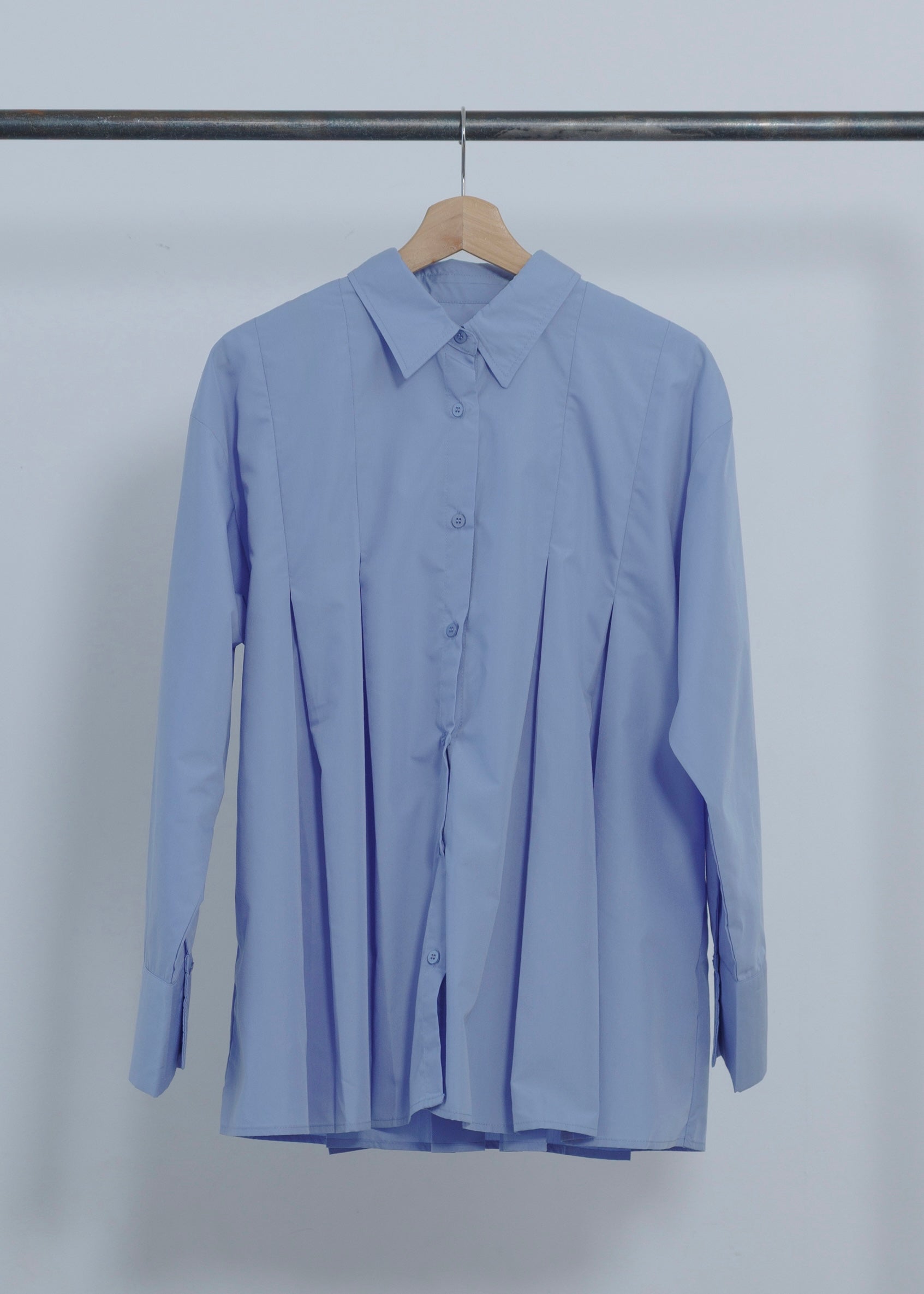 BROAD PLEATS SHIRT