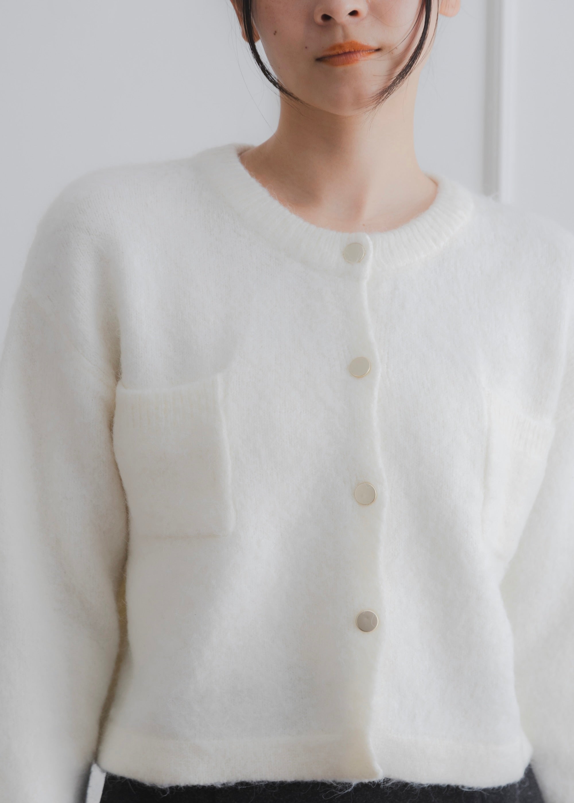 CROPPED SHAGGY CARDIGAN