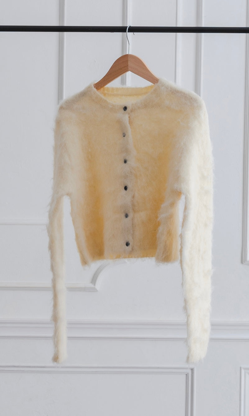 MOHAIR TOUCH CROPPED CARDIGAN