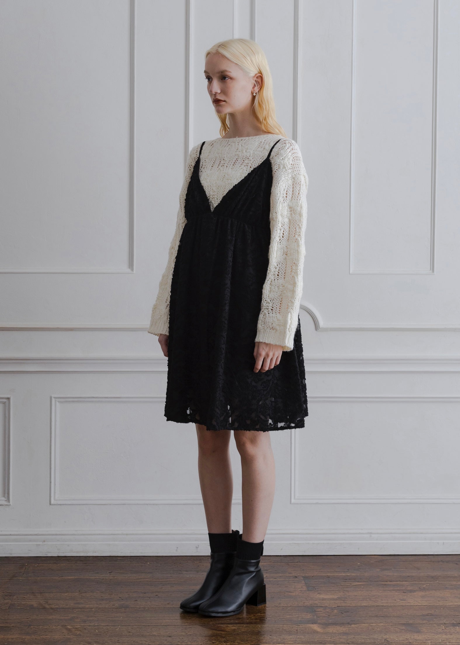 SHEER JACQUARD TUNIC CAMISOLE