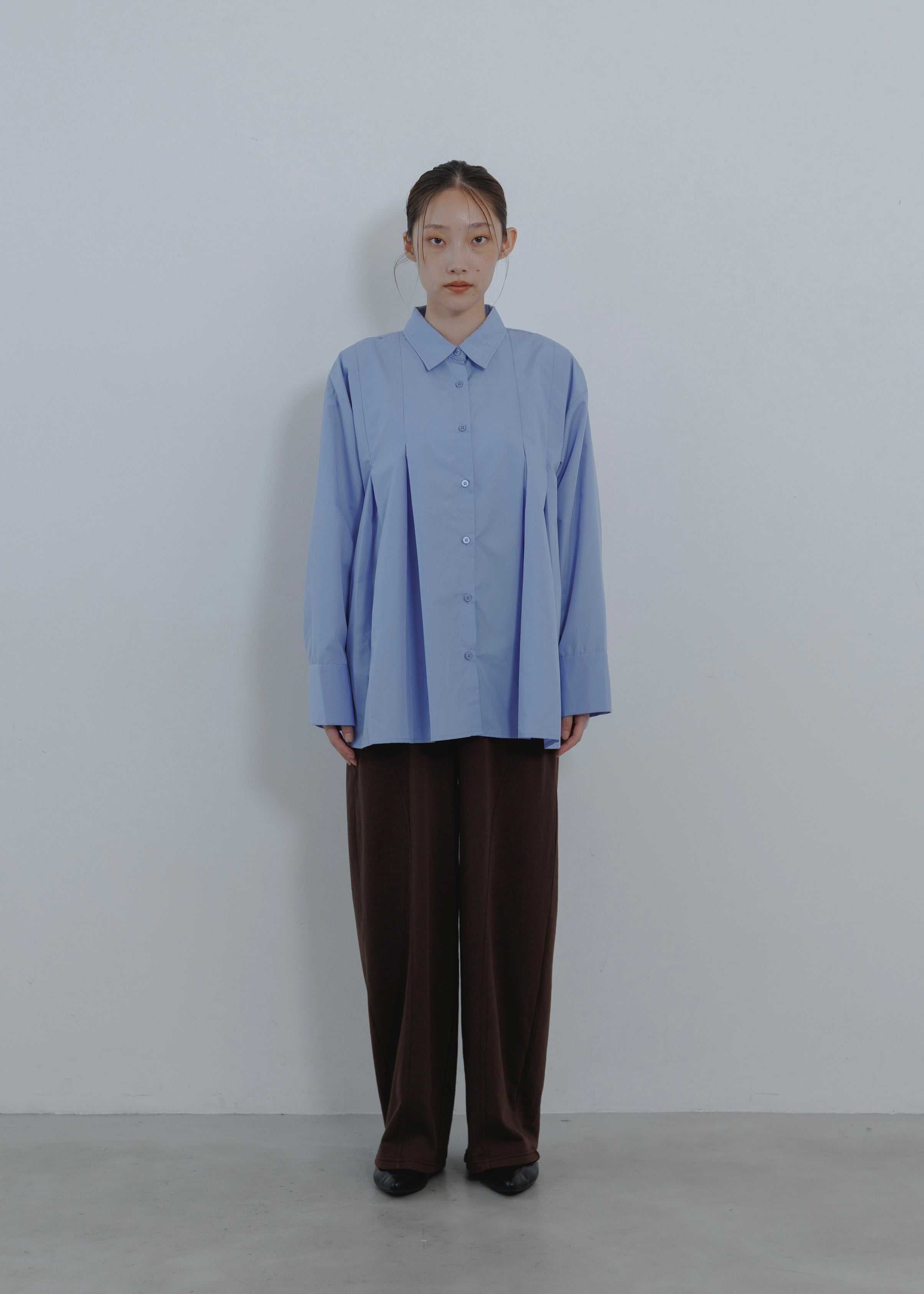 BROAD PLEATS SHIRT