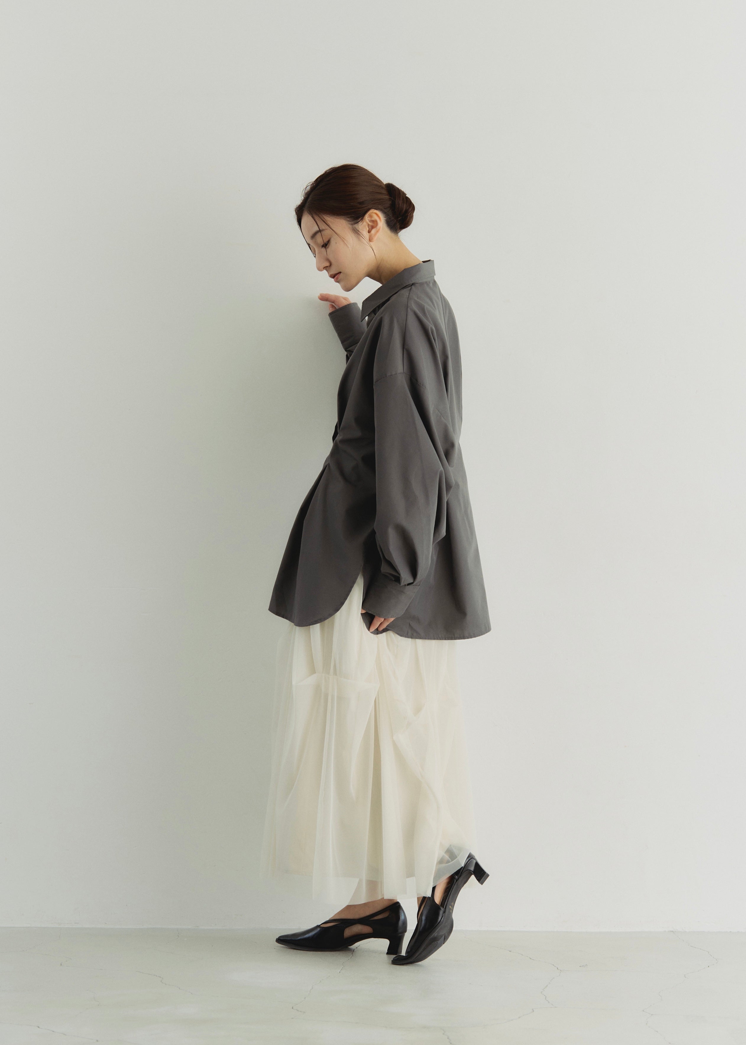 TULLE GATHER SKIRT