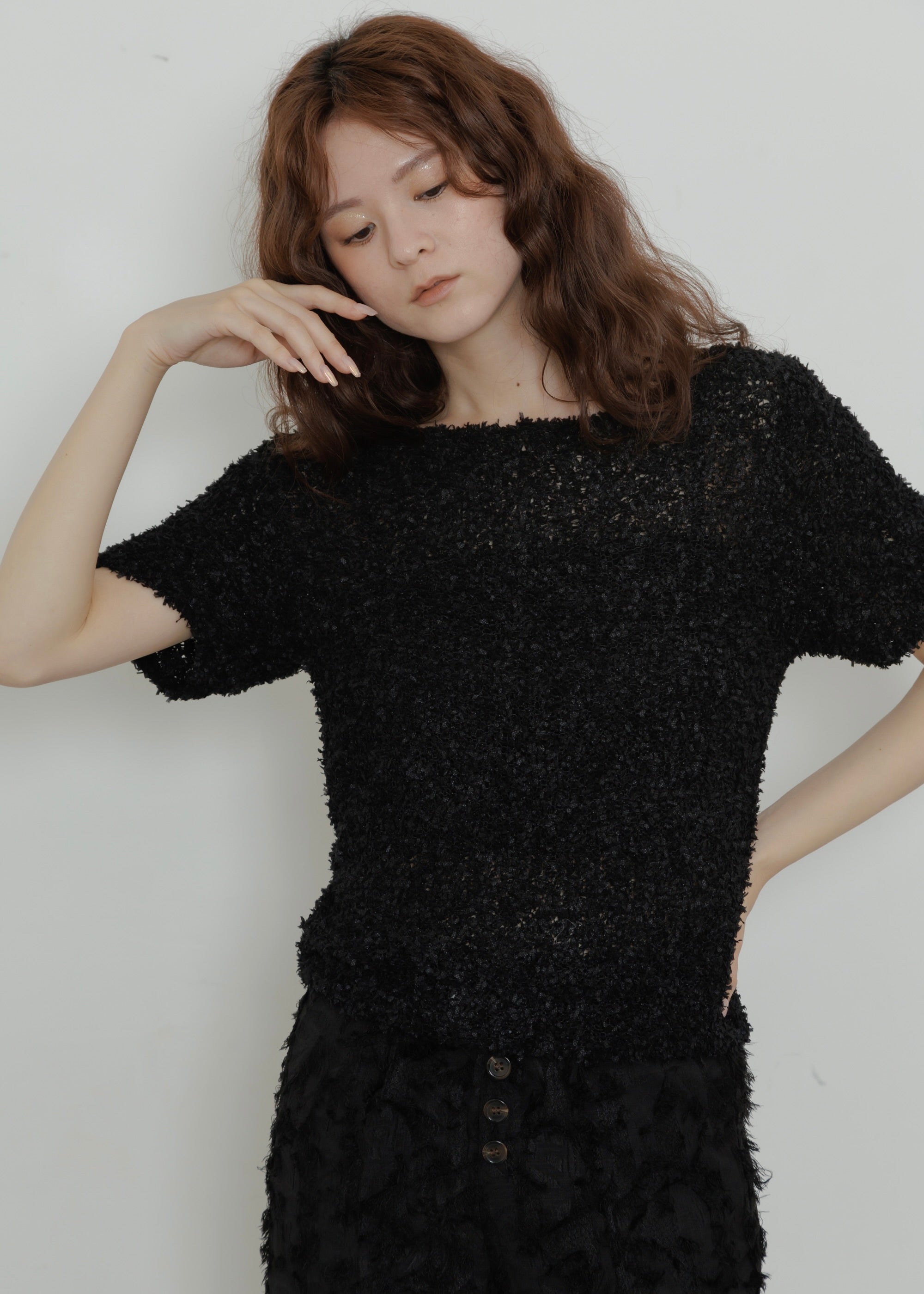 SHAGGY KNIT TOP