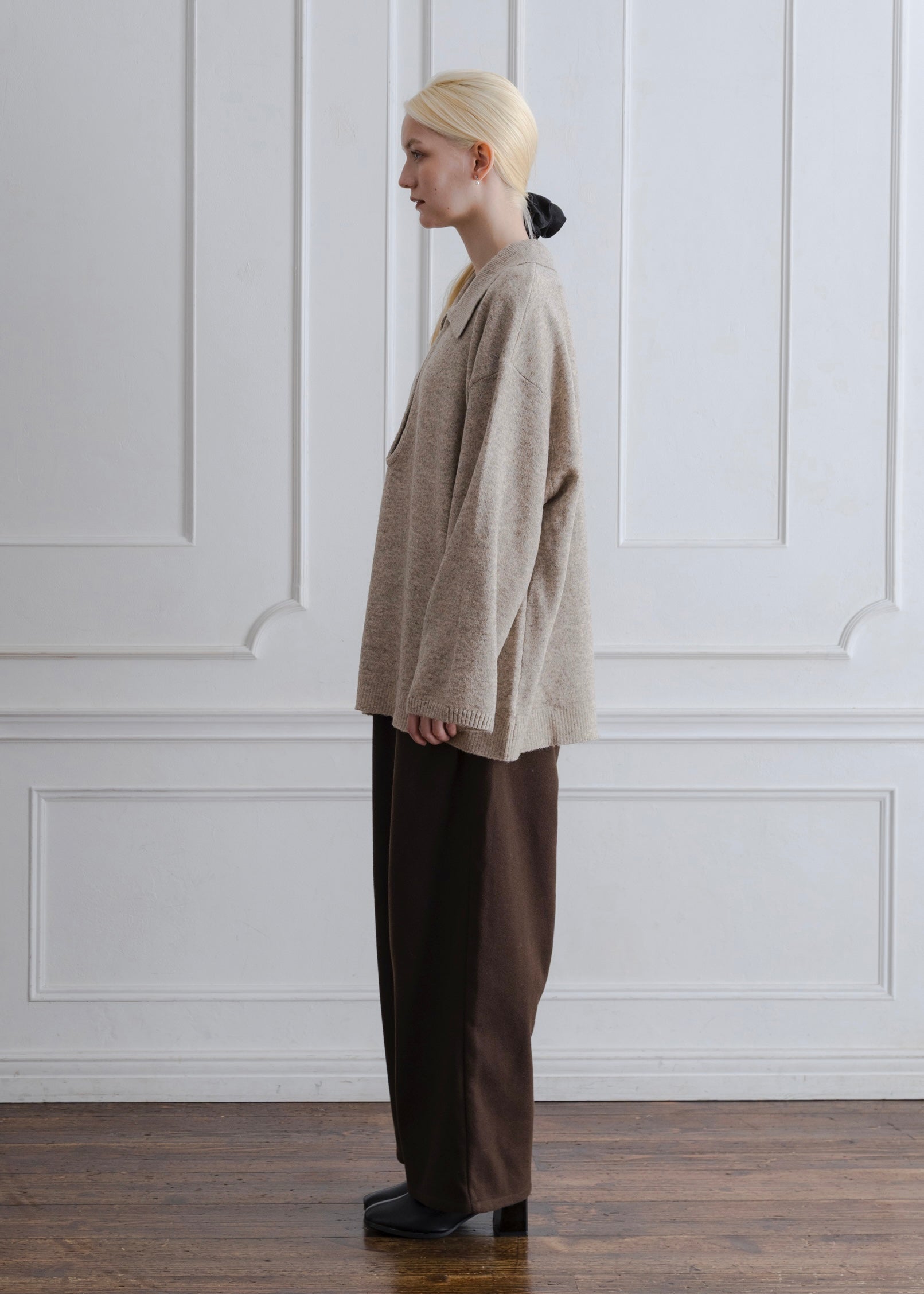 WOOL BLEND SKIPPER PULLOVER