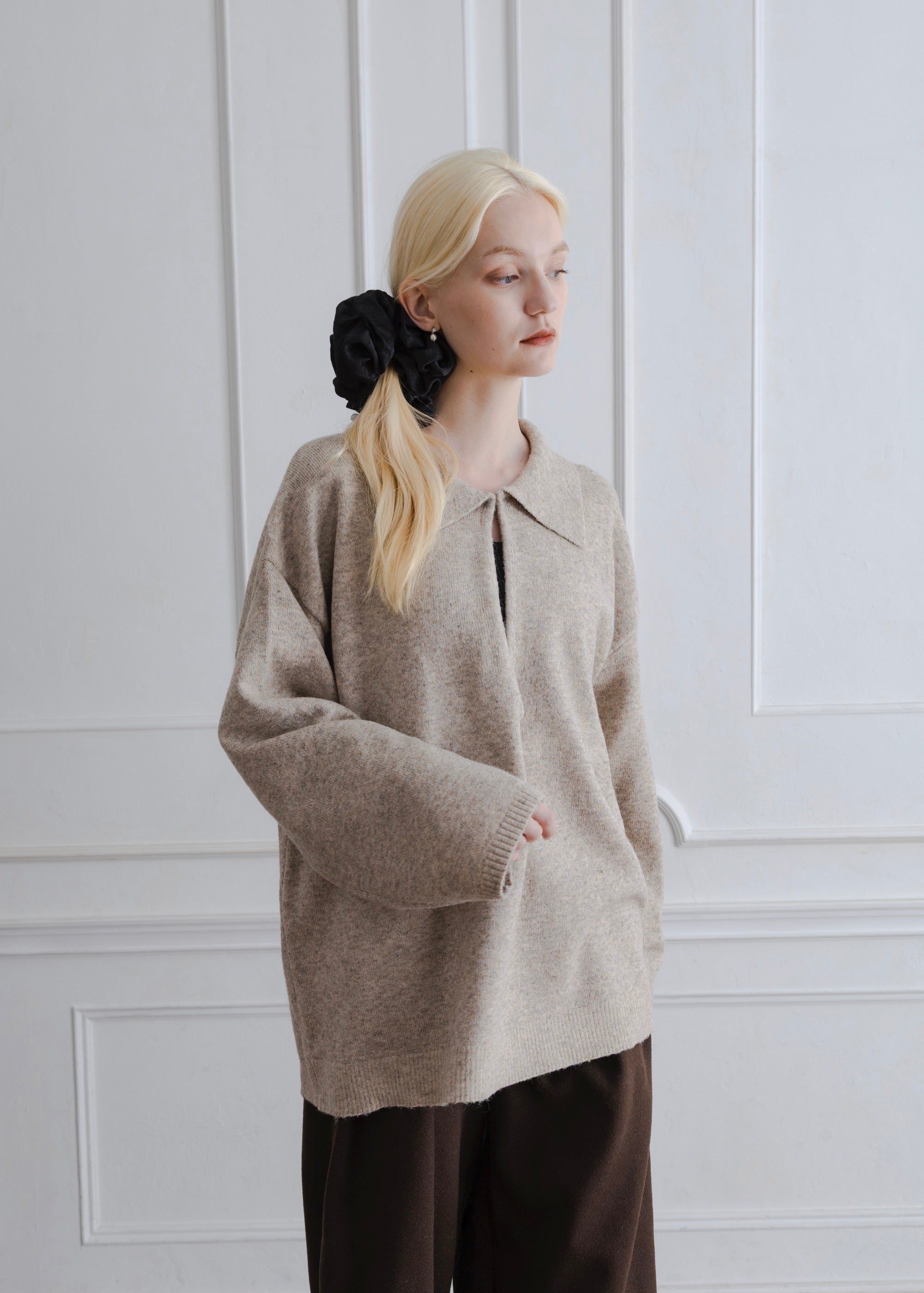 WOOL BLEND SKIPPER PULLOVER