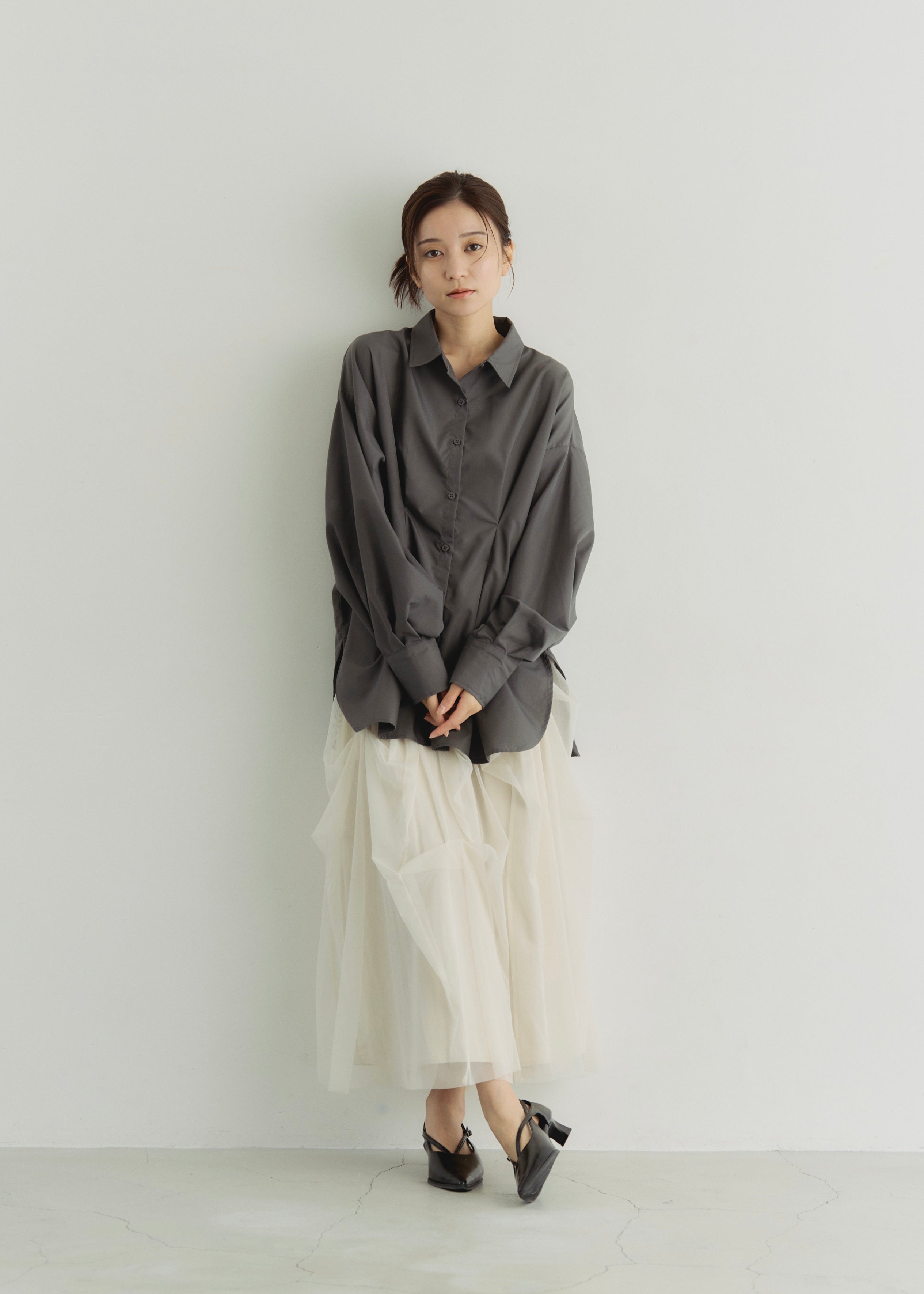 TULLE GATHER SKIRT