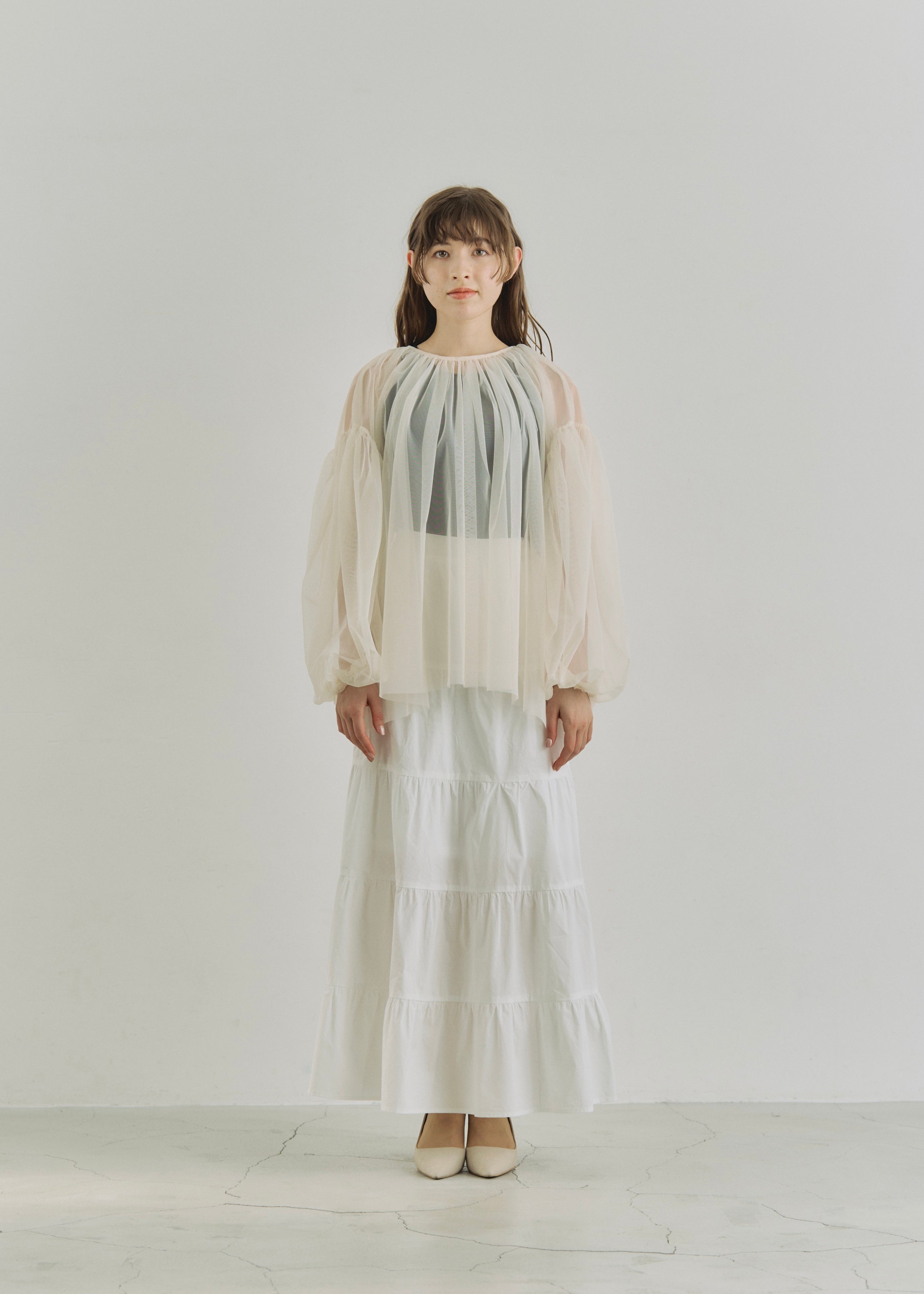 LAWN FLARE SKIRT