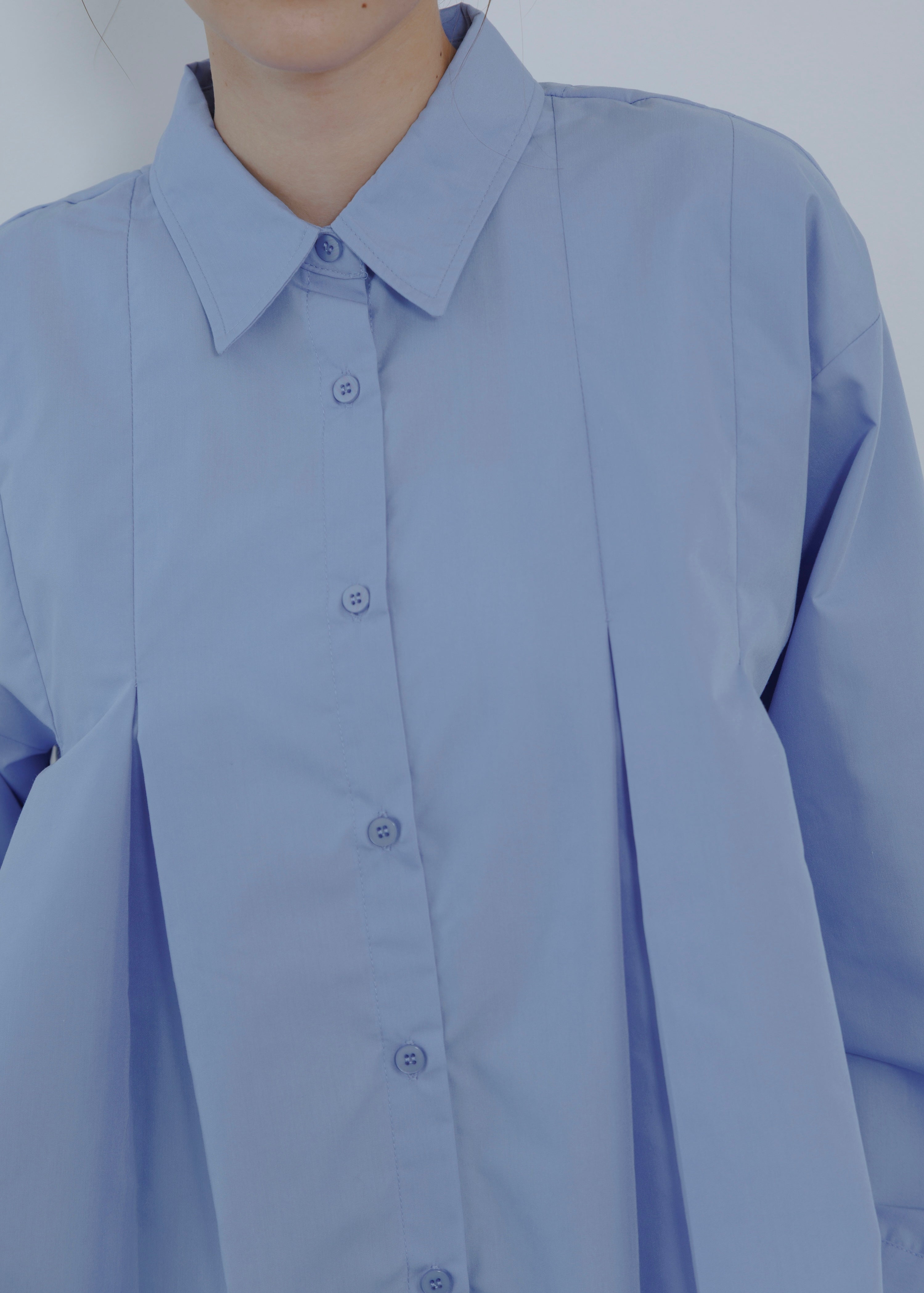 BROAD PLEATS SHIRT