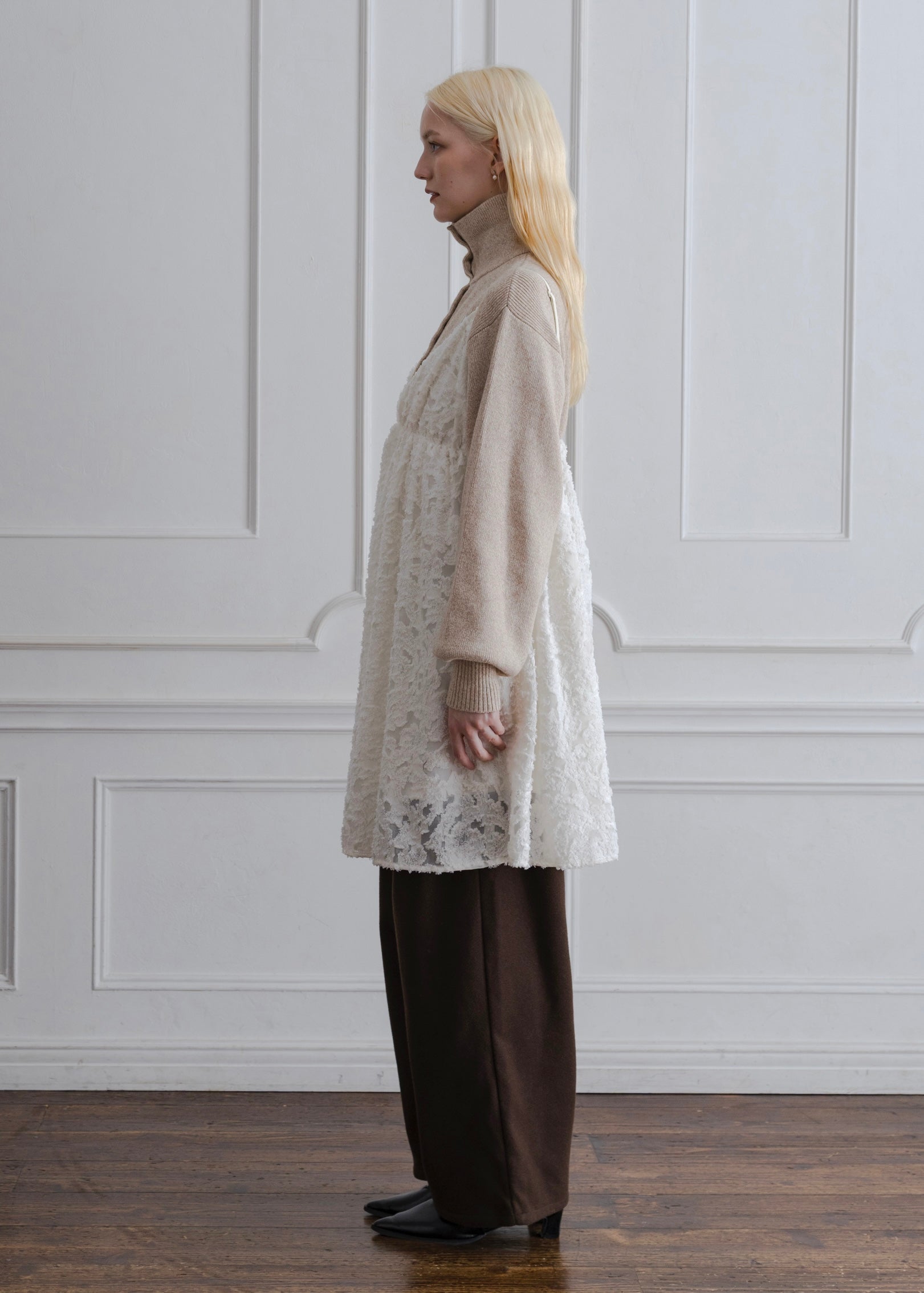 SHEER JACQUARD TUNIC CAMISOLE