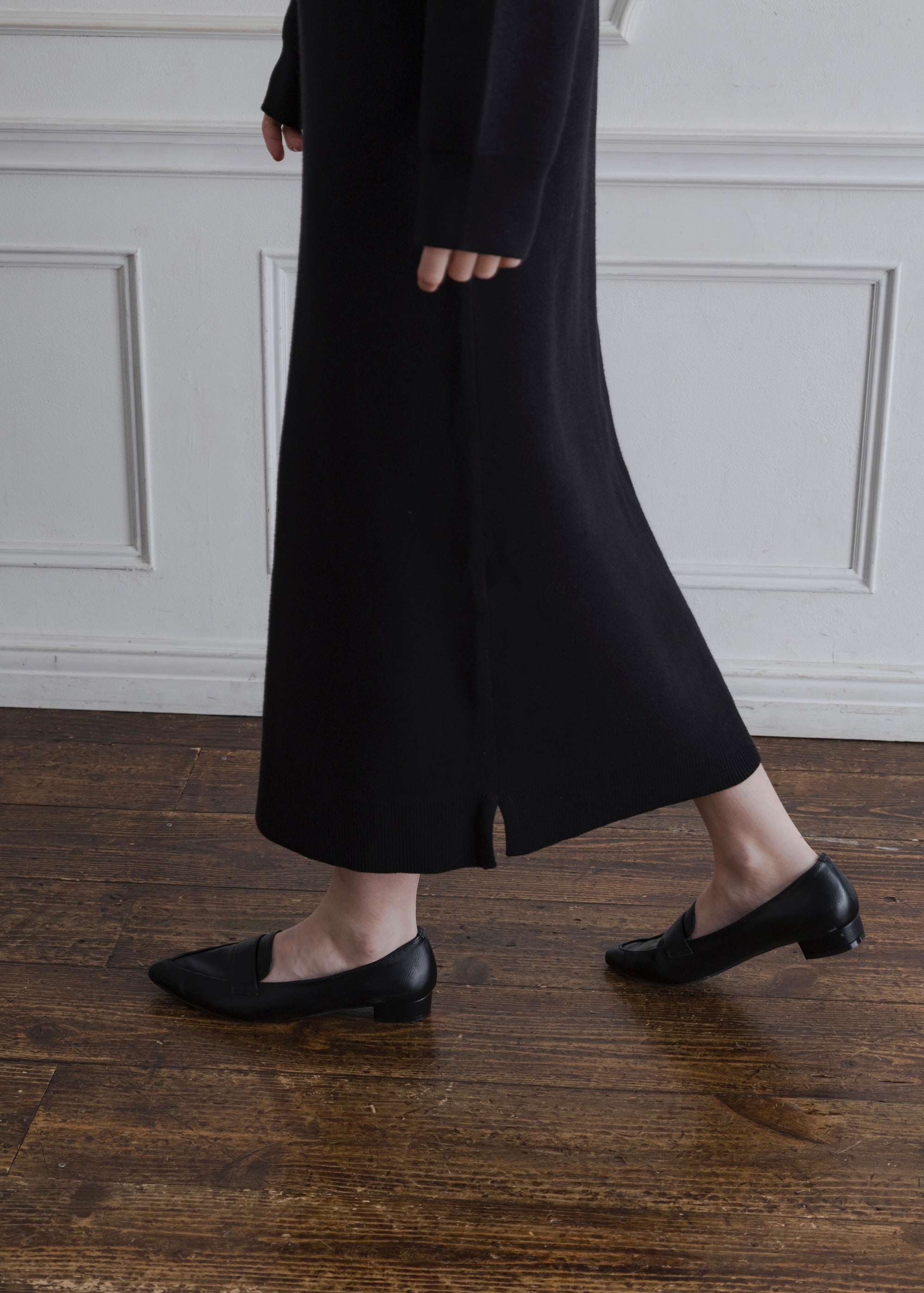 BICOLOR POLO KNIT DRESS