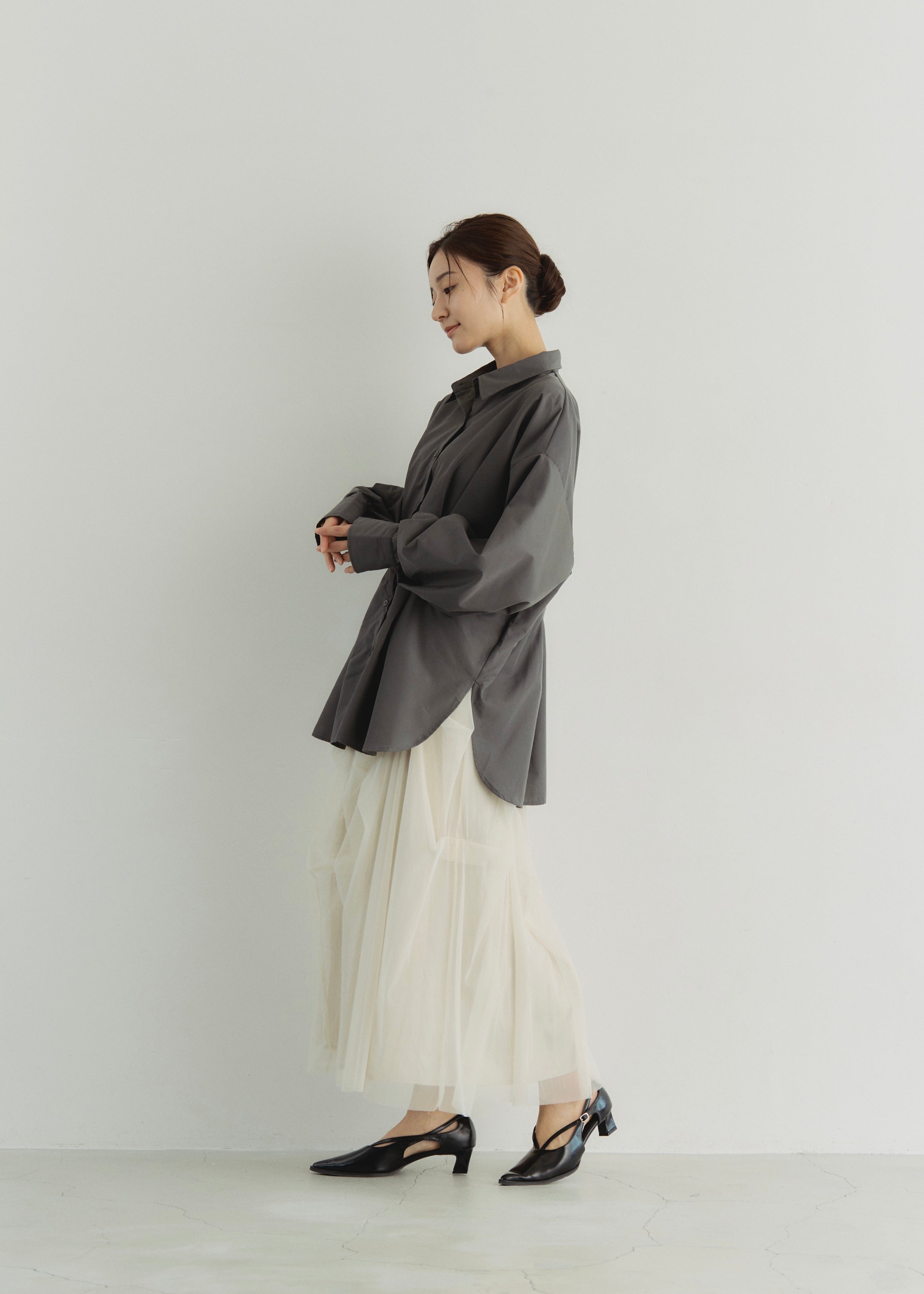 TULLE GATHER SKIRT