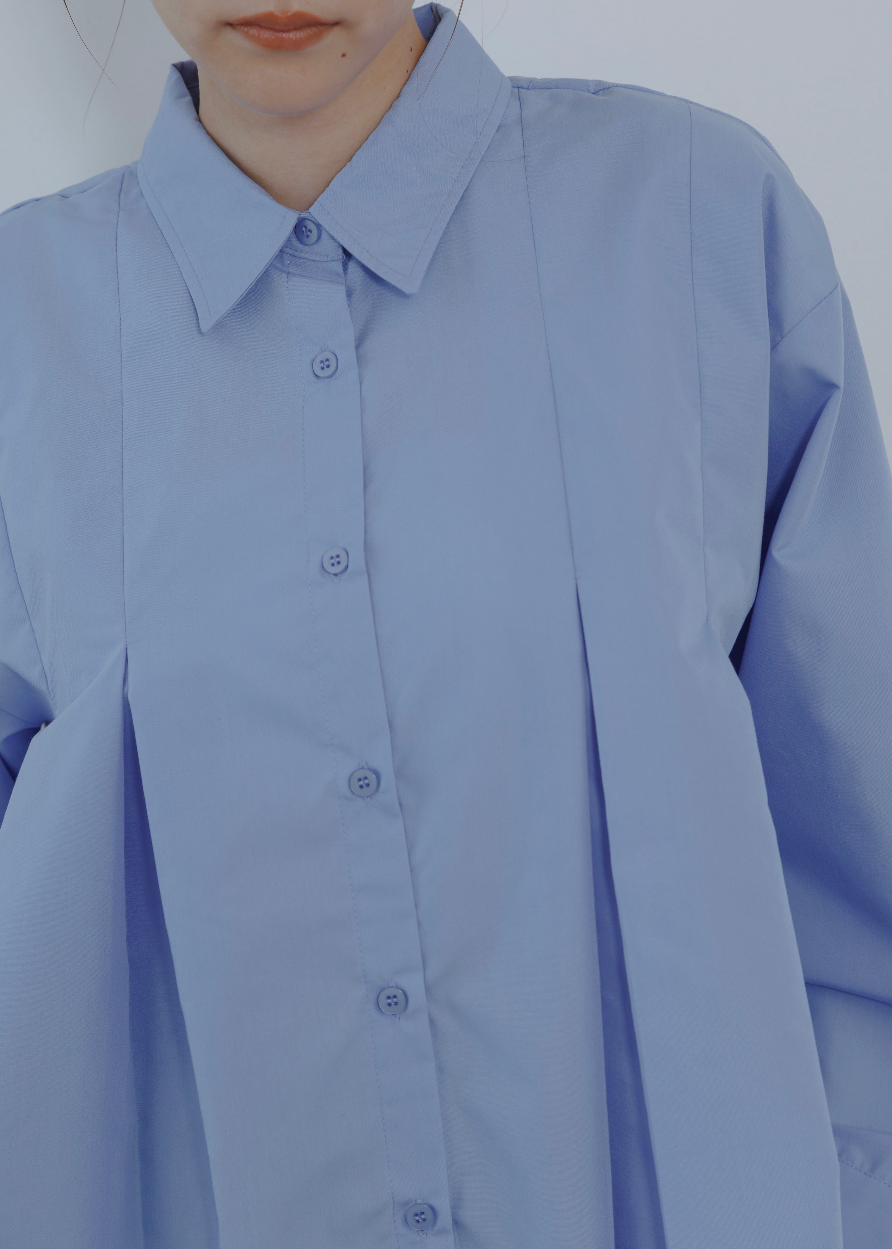 BROAD PLEATS SHIRT
